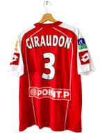 2008/2009 - Camiseta del Stade de Reims [#3 Giraudon] *Problema del partido* *Copa de la Liga* - XL