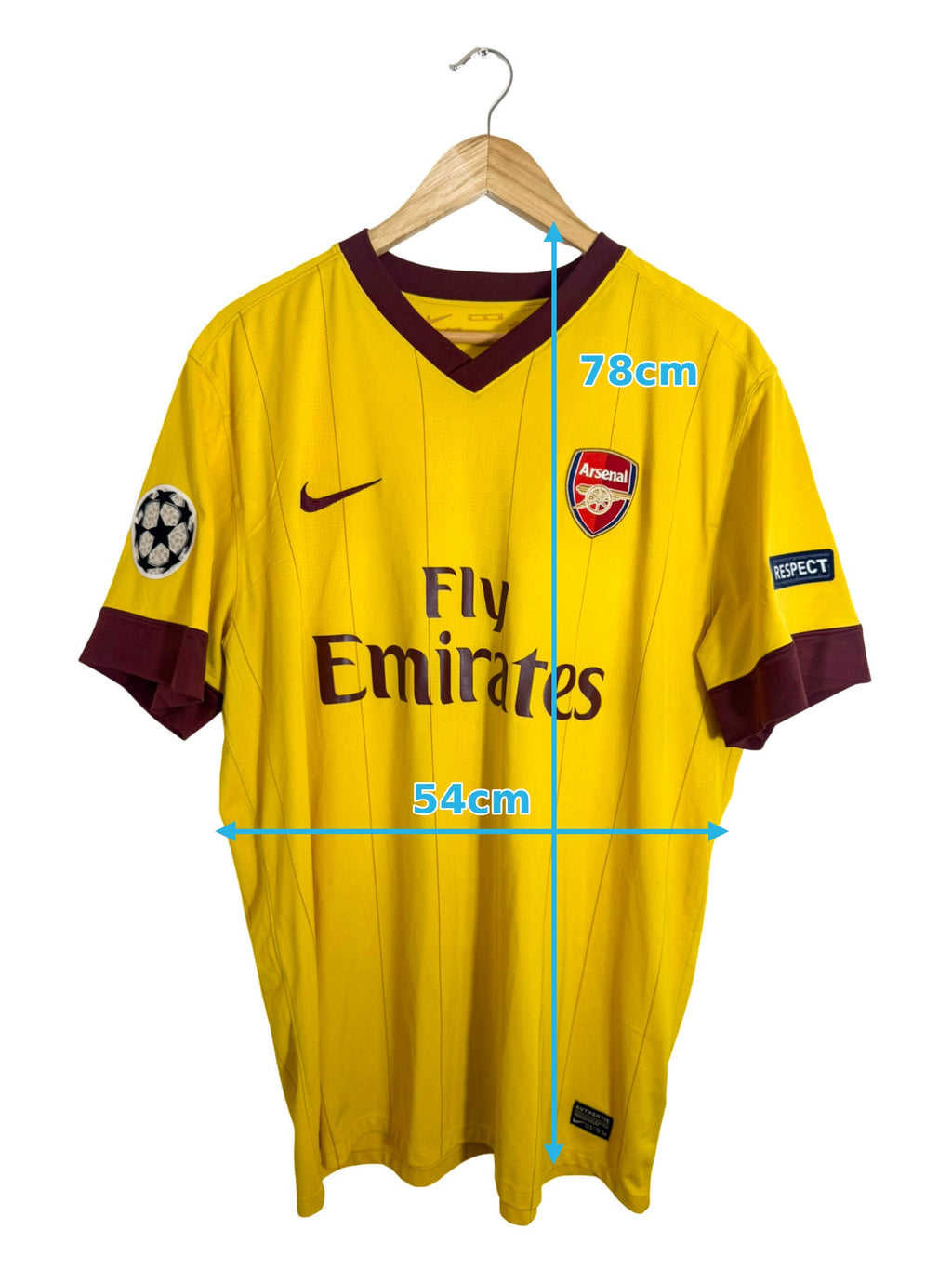 2010/2011 - Maillot Arsenal exterieur [#12 HENRY] - XL