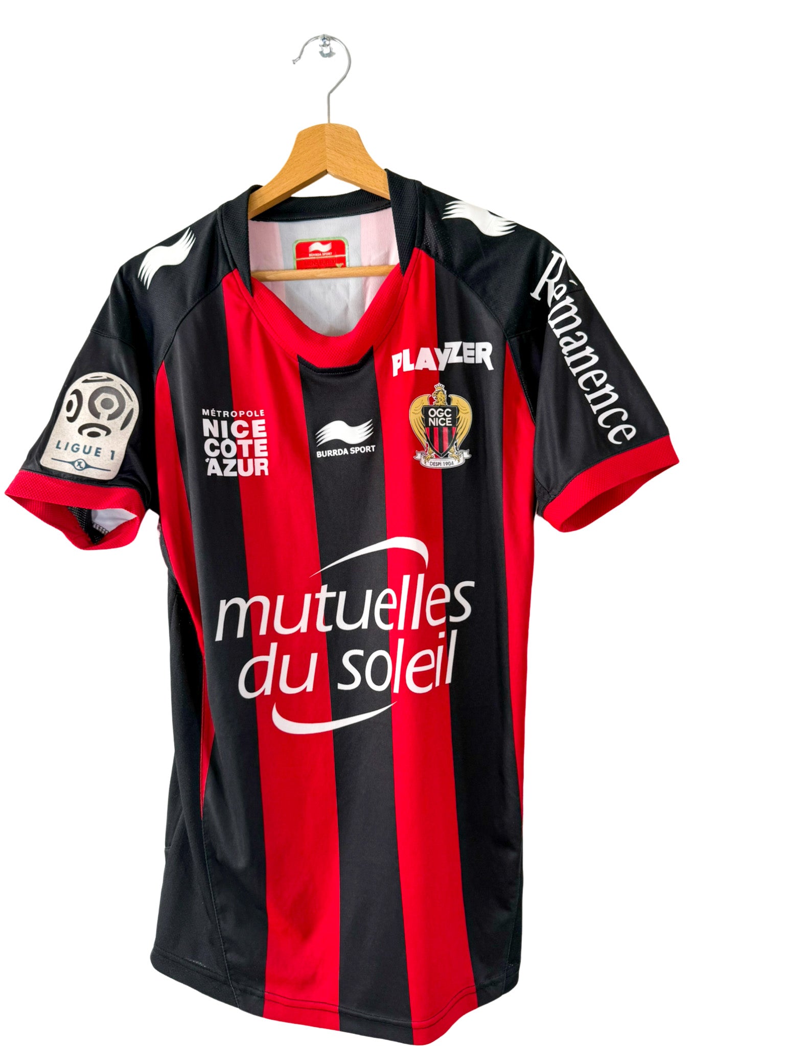 2014/2015 - Camiseta de local del OGC Nice [#6 Digard] Burrda Sport *Edición del partido* - Talla XL
