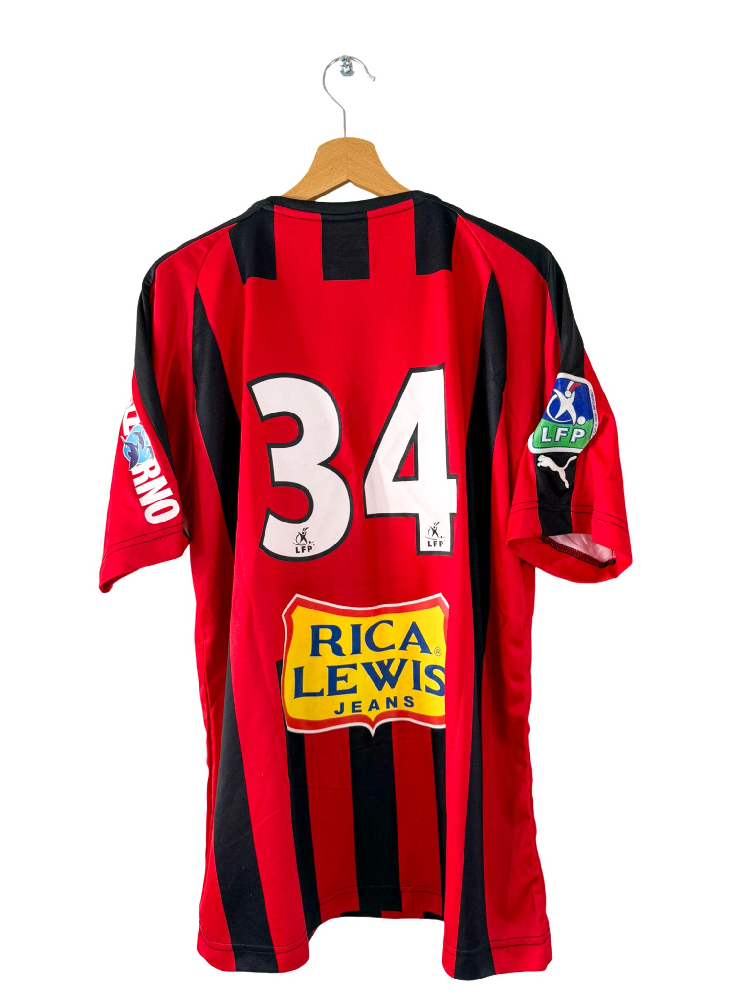 2004/2005 - Camiseta de local del OGC Nice [#34] Puma *Edición del partido* - Talla XL