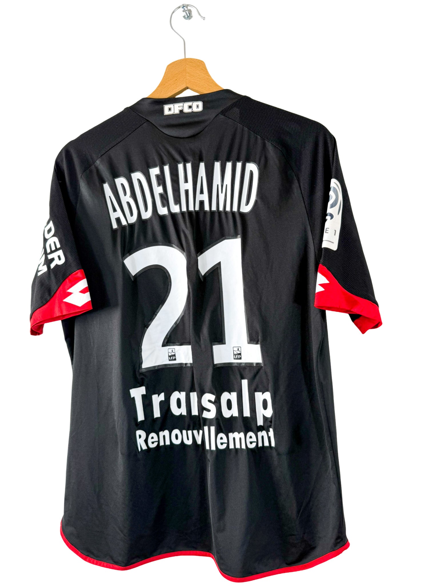 2016/2017 - Camiseta de visitante del Dijon FCO [#21 ABDELHAMID] Lotto *Edición del partido* - Talla L
