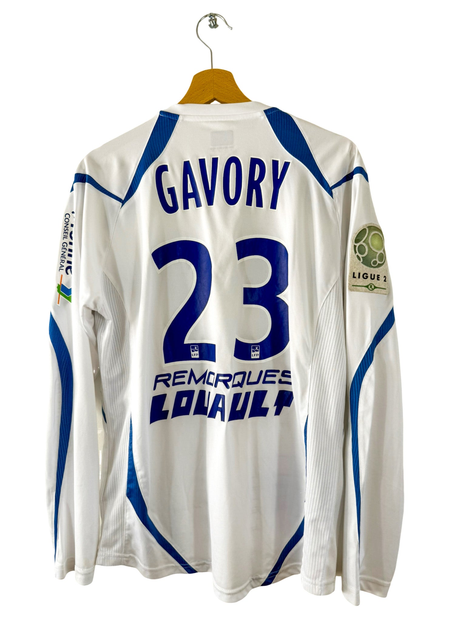2012/2013 - Camiseta local del AJ Auxerre [#23GAVORY] Airness Match Issue Manga larga - Talla L