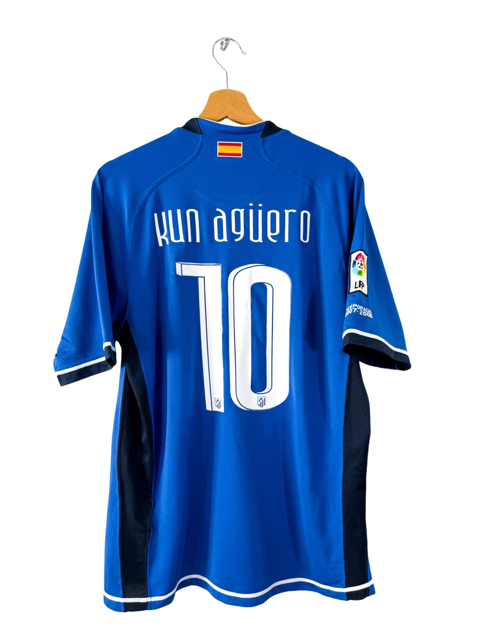 2007/2008 - Maillot Atlético Madrid extérieur [#10 Kun Agüero] - L
