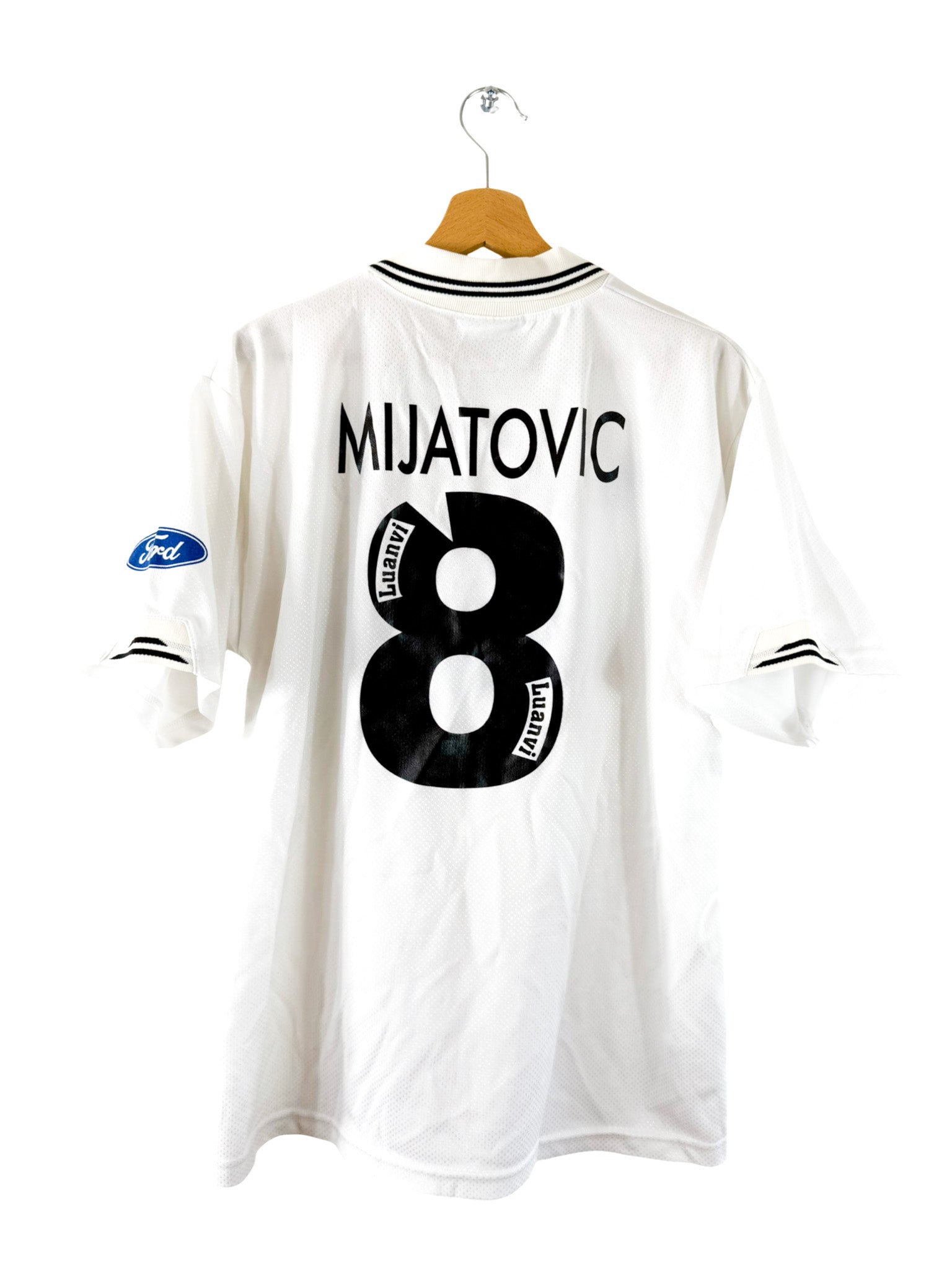 1995/1996 - Valencia home jersey [#8 Mijatovic] Luanvi - M