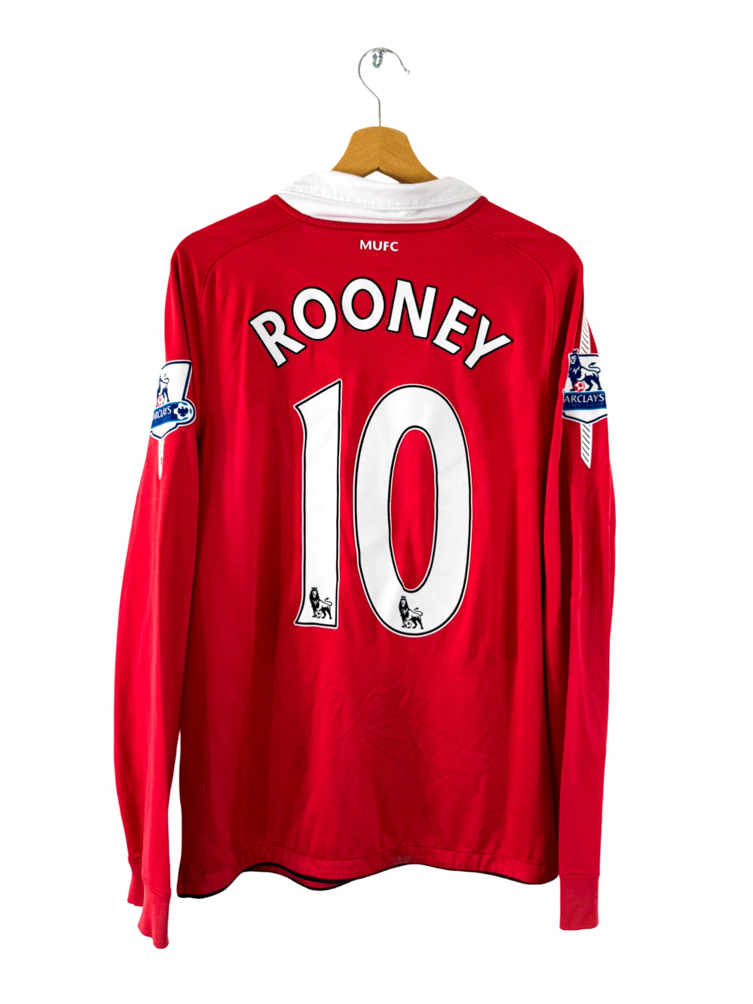 2010/2011 - Maillot Manchester United domicile [#10 Rooney] *Manches Longues* - M