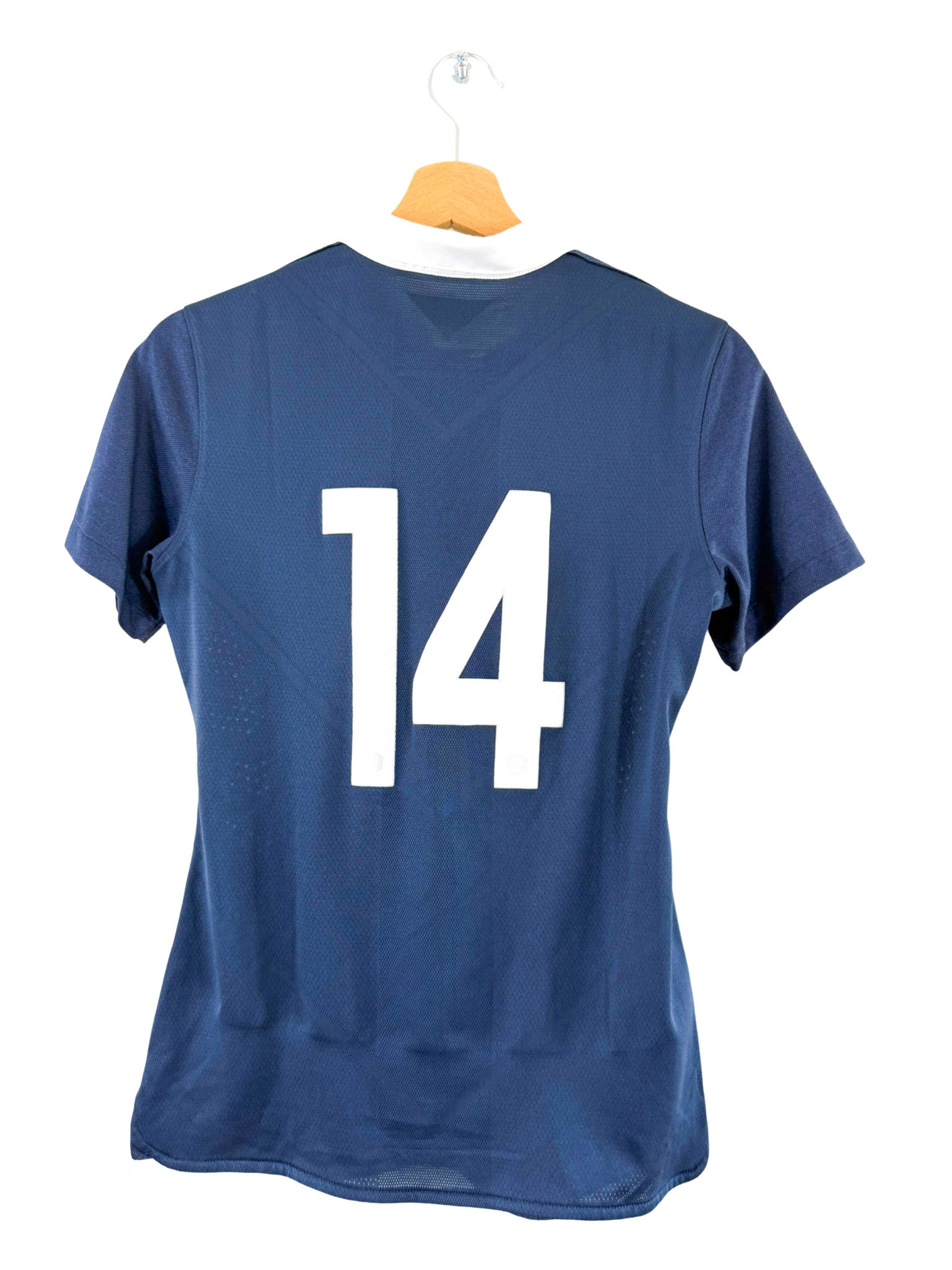 2014 - Camiseta local juvenil de la selección femenina de Francia [#14] Nike, versión de jugador - Talla S