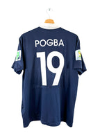2014 - France National Team Home Jersey [#19 POGBA] - M