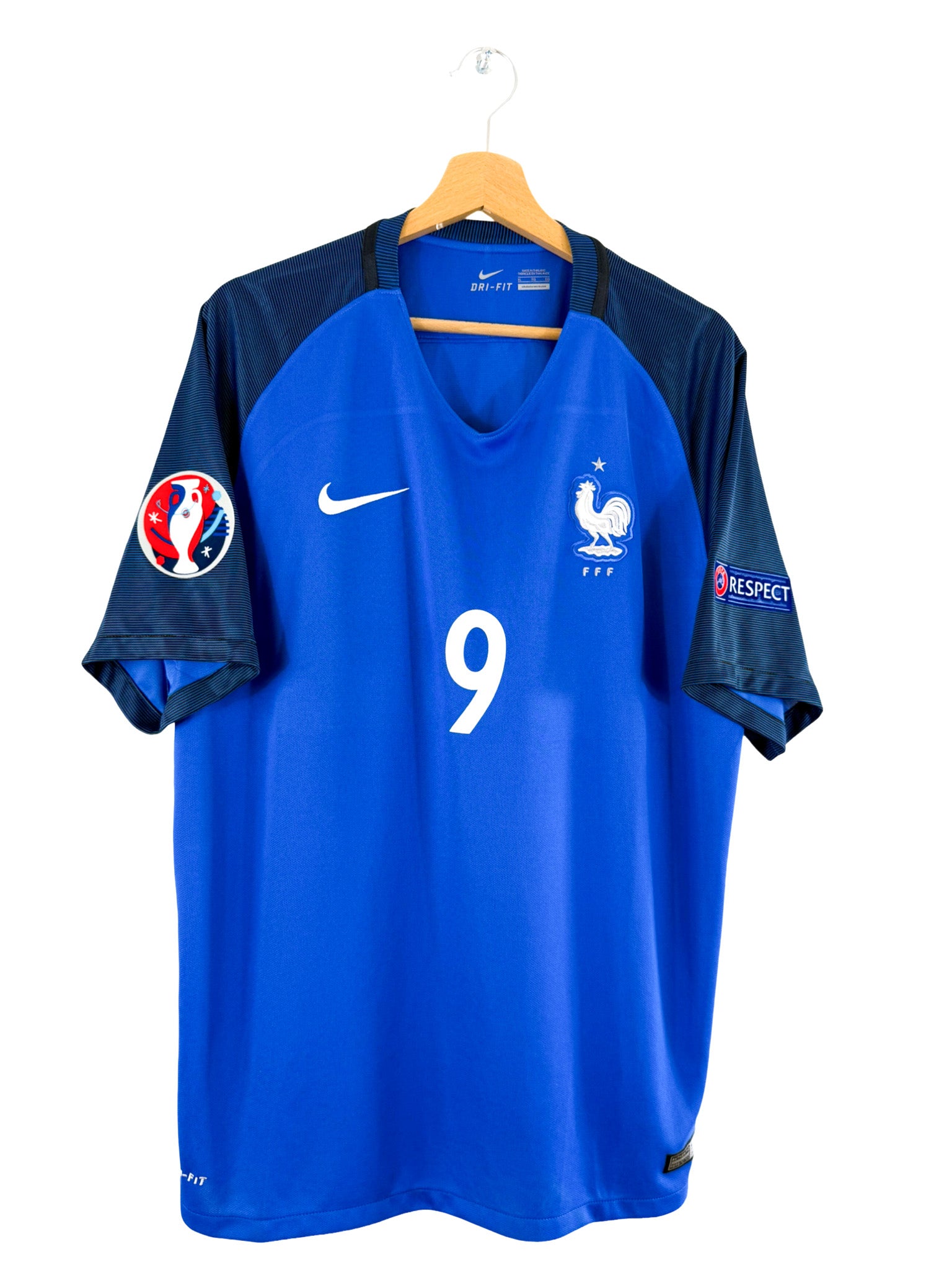 2016 - Camiseta local de Francia [#9 Giroud] Nike - Talla L