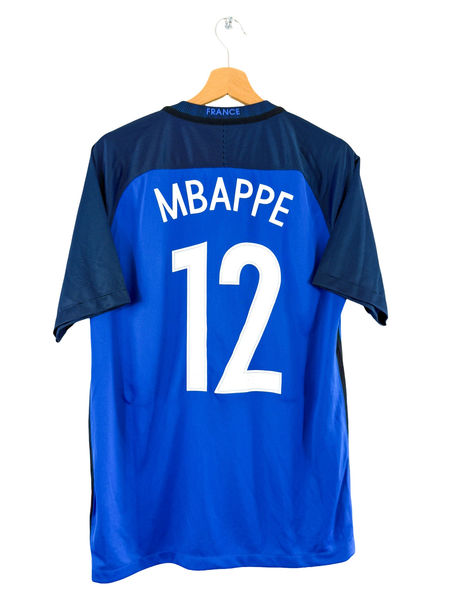 2016 - Camiseta local de la selección francesa [#12 Mbappé] Nike - Talla M
