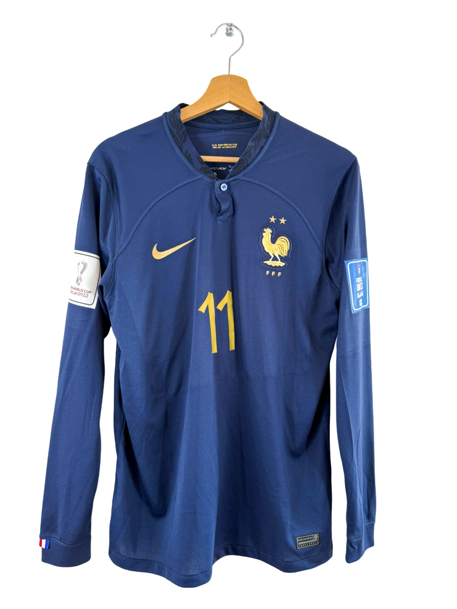 2022 - Maillot Équipe de France domicile [#11 Dembélé] *Manches Longues* - M