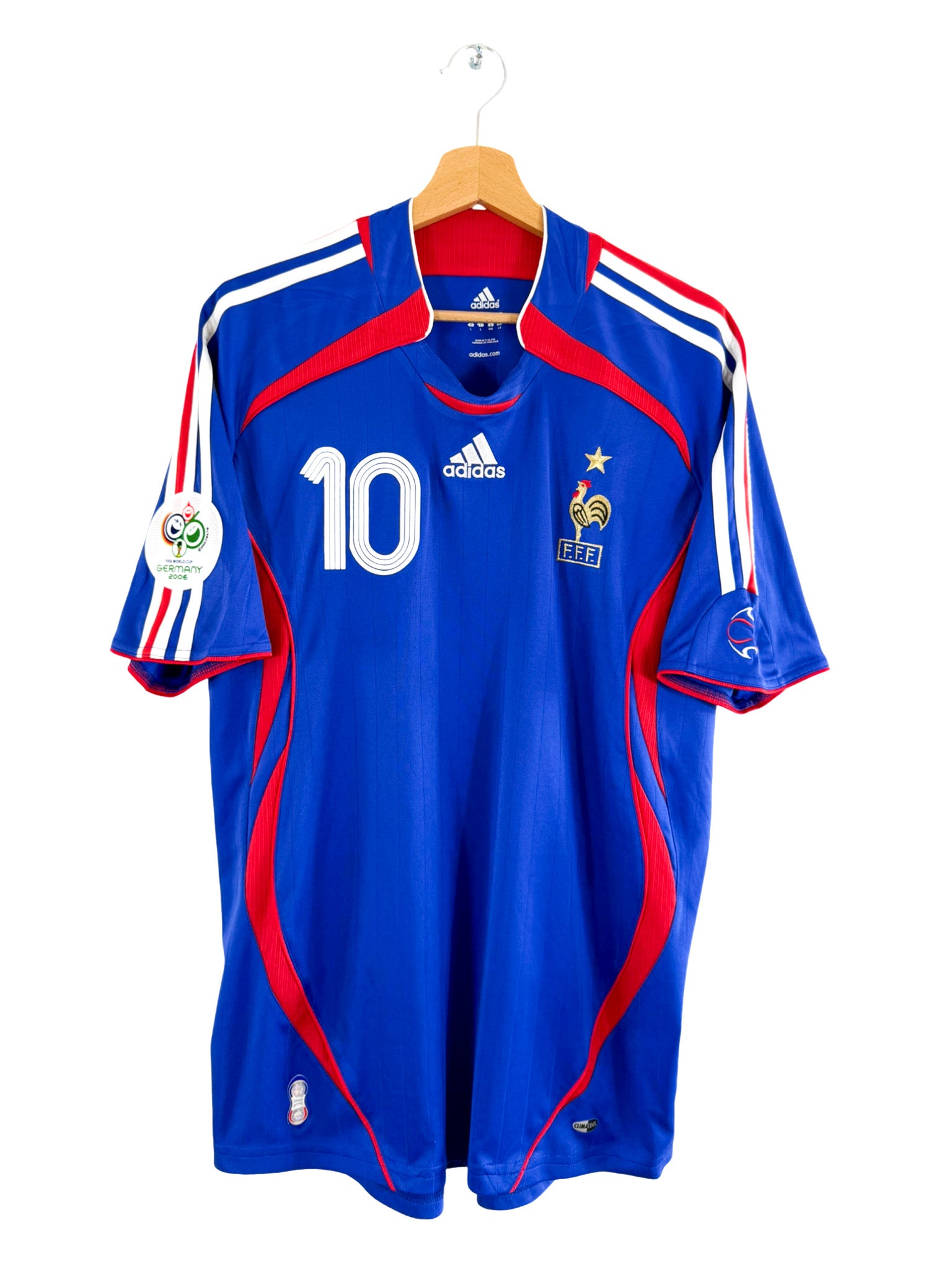 2006 - Camiseta local de la selección francesa [#10 ZIDANE] Adidas - Talla M