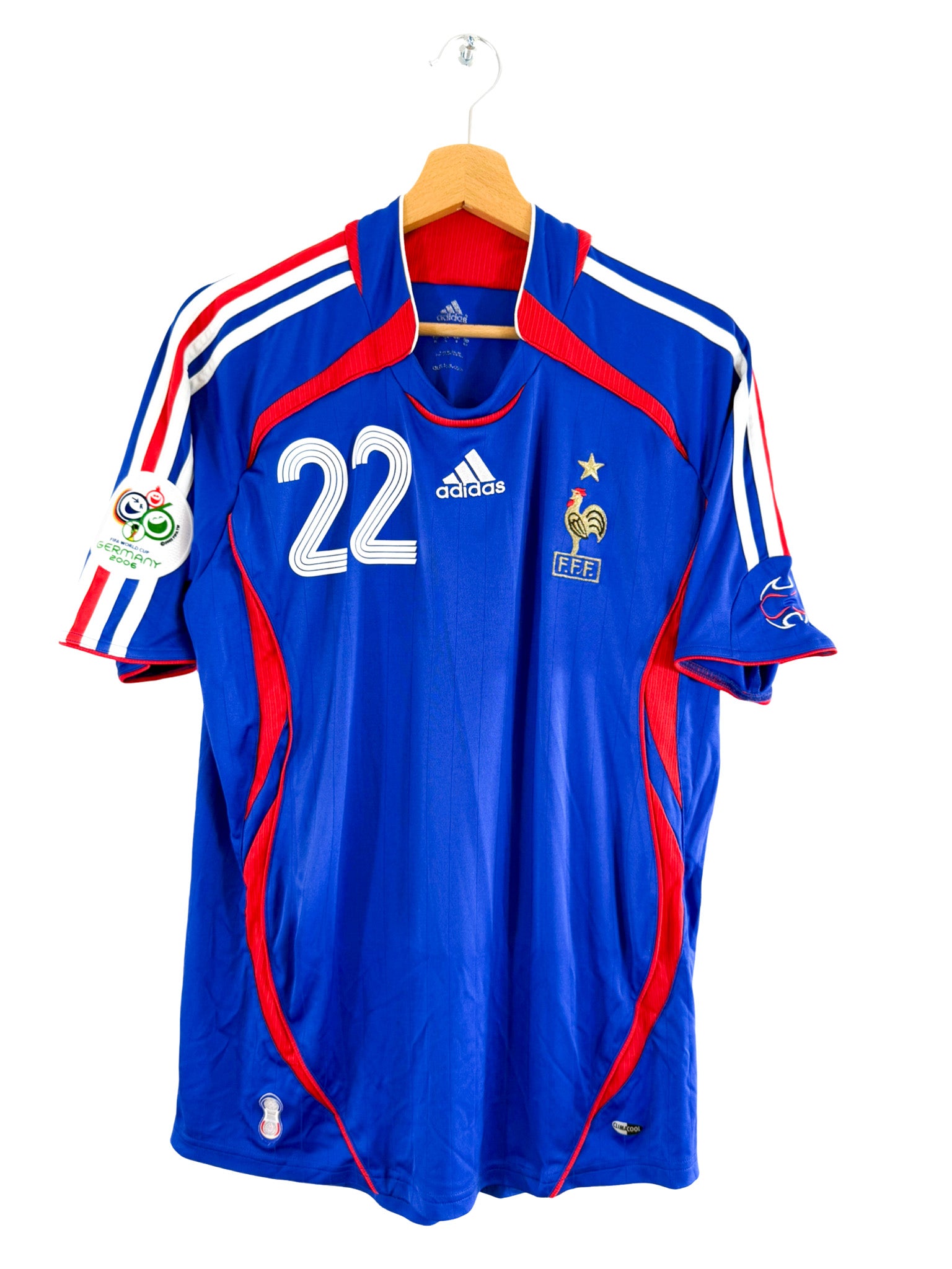 2006 - Camiseta local de Francia [#22 RIBÉRY] Adidas - Talla M