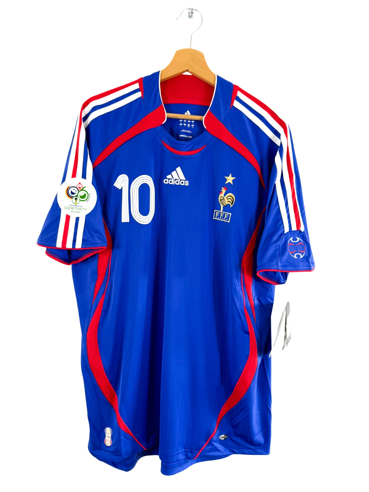 2006 - Camiseta local de la selección francesa [#10 ZIDANE] Adidas - Talla L