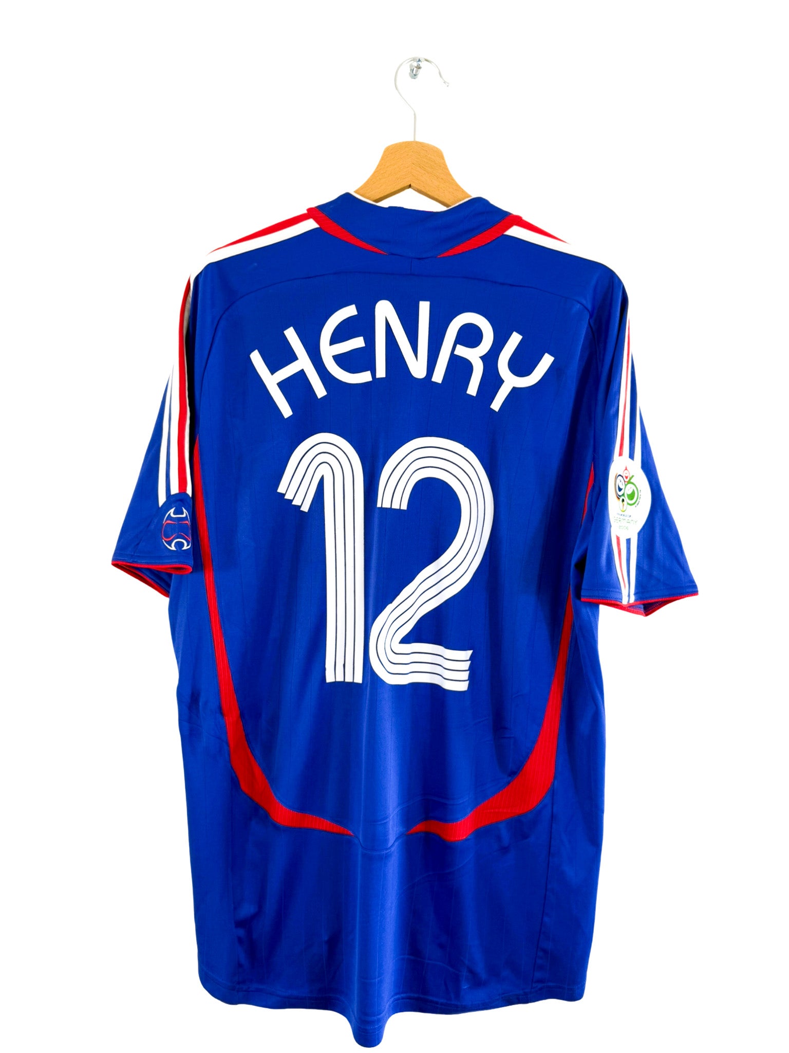 2006 - Camiseta local de Francia [#12 HENRY] Adidas - Talla L
