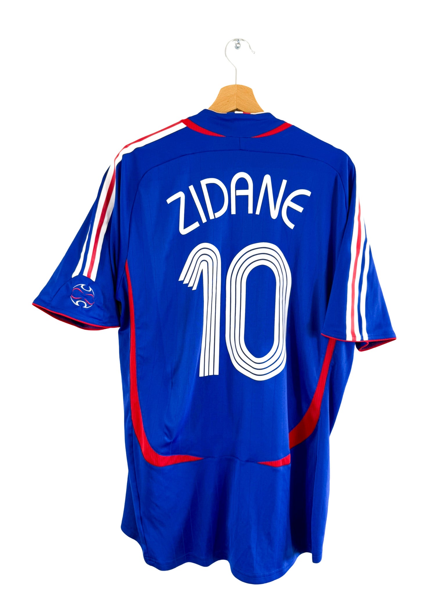 Camiseta local de la selección francesa 2006 [#10 ZIDANE] Versión de entrenamiento Adidas - Talla XL