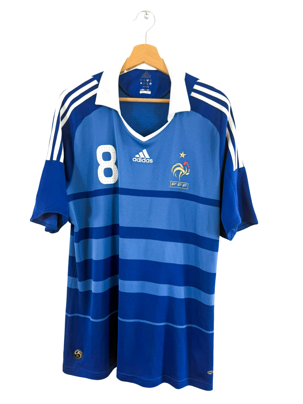 2010 - France National Team Home Jersey [#8 GOURCUFF] - XL