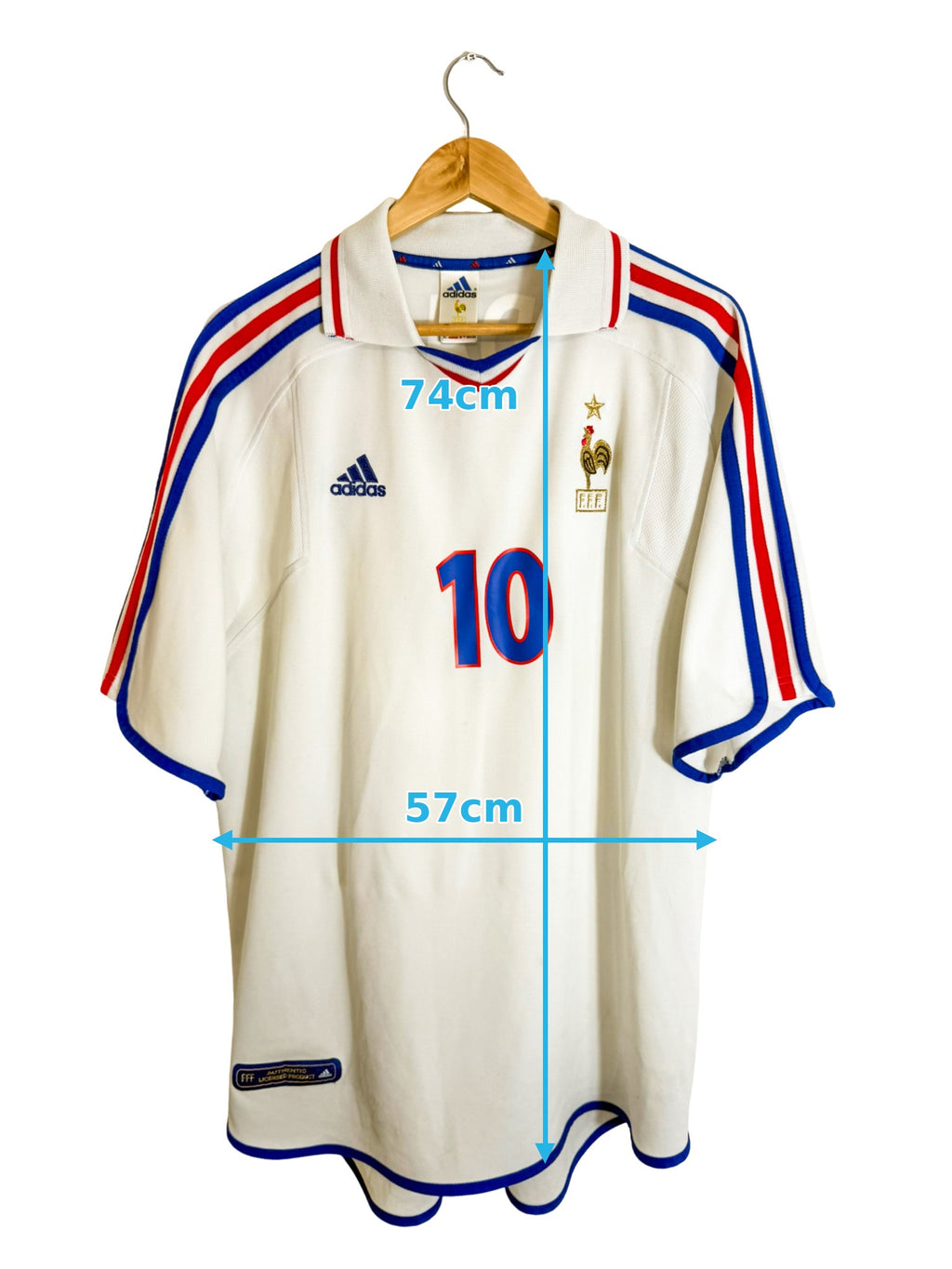 2000 - Maillot France exterieur [#10 ZIDANE] - XL