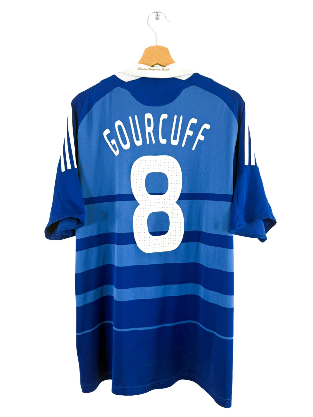 2010 - France National Team Home Jersey [#8 GOURCUFF] - XL