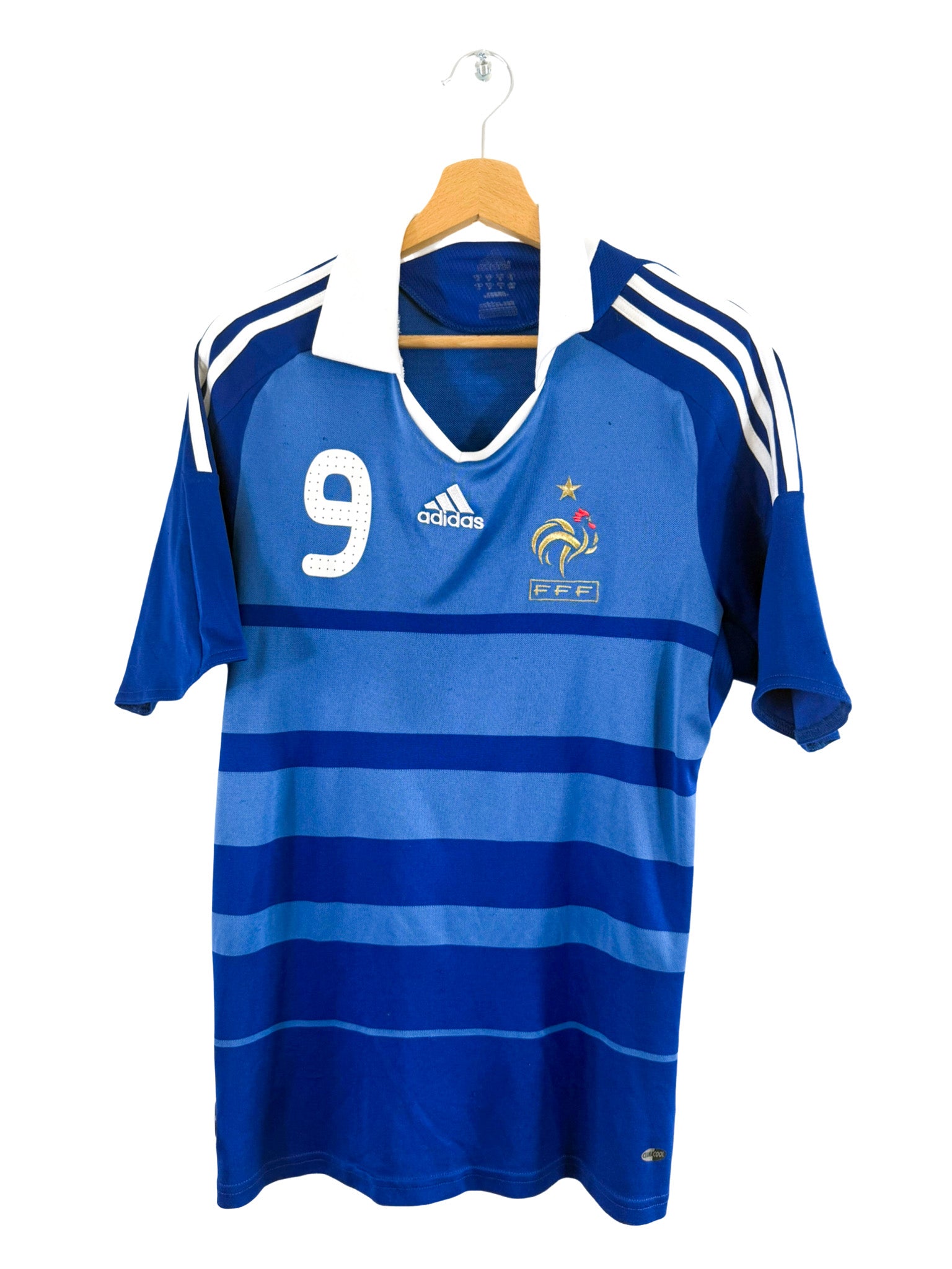 2010 - Camiseta local de la selección francesa [#9 BENZEMA] Adidas - Talla M