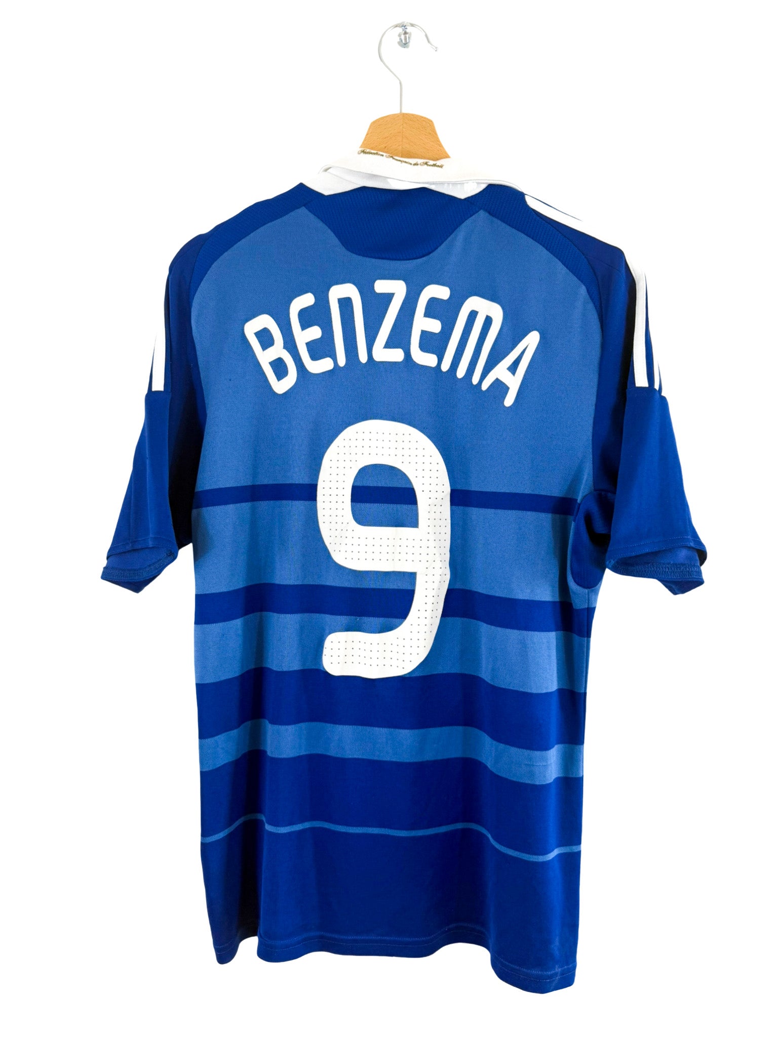 2010 - Camiseta local de la selección francesa [#9 BENZEMA] Adidas - Talla M
