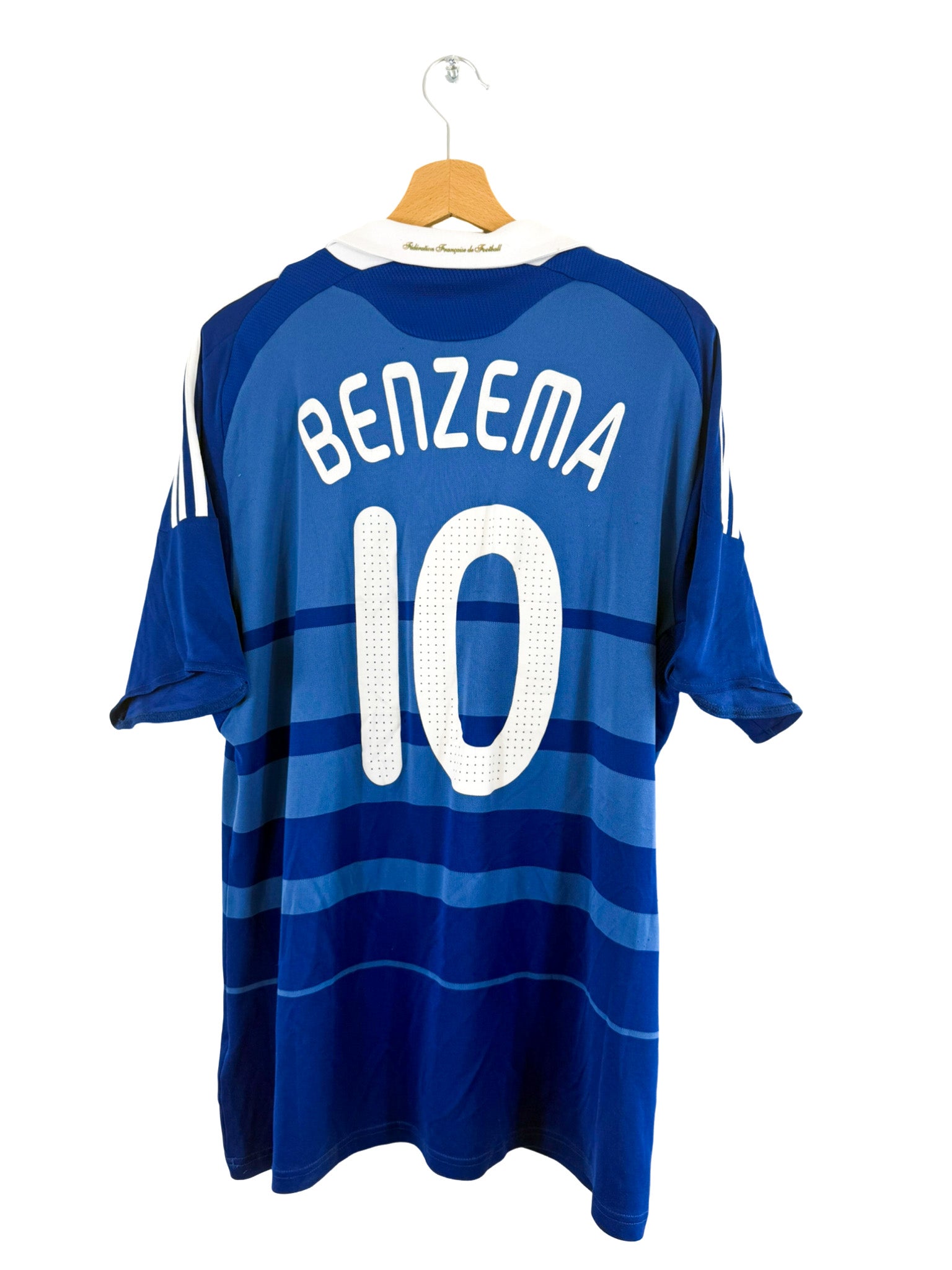2010 - Camiseta local de la selección francesa [#10 BENZEMA] Adidas - Talla XL