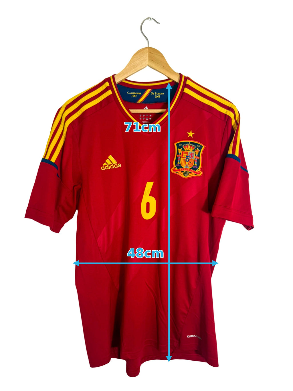 2012 - Maillot Espagne domicile [#6 A.INIESTA] - L