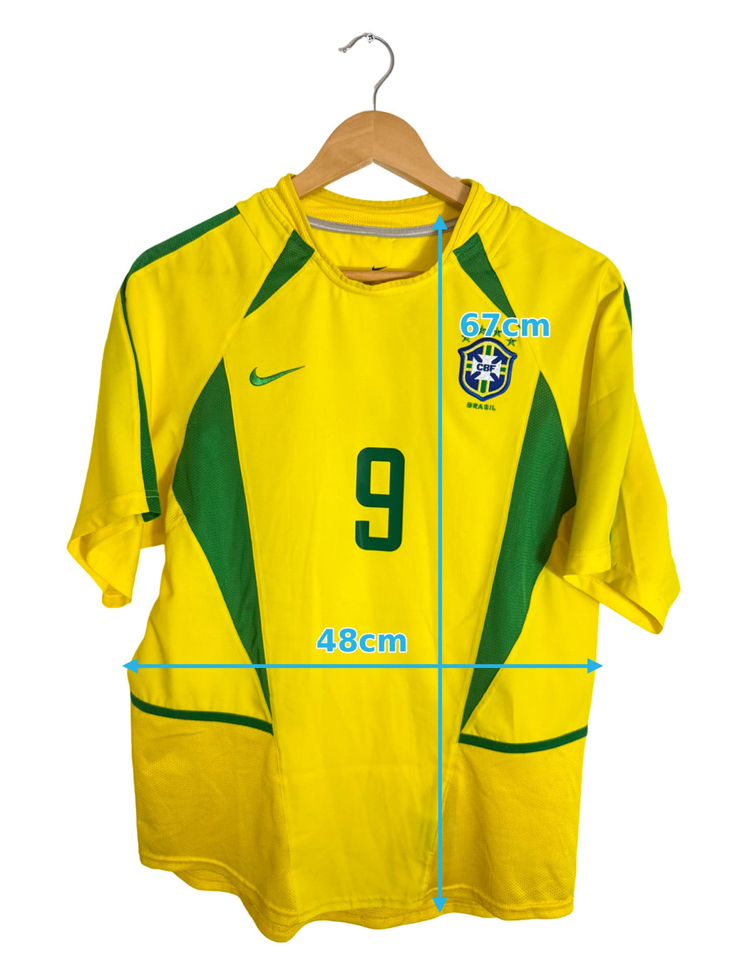 2002 - Maillot Bresil domicile [#9 RONALDO] - S