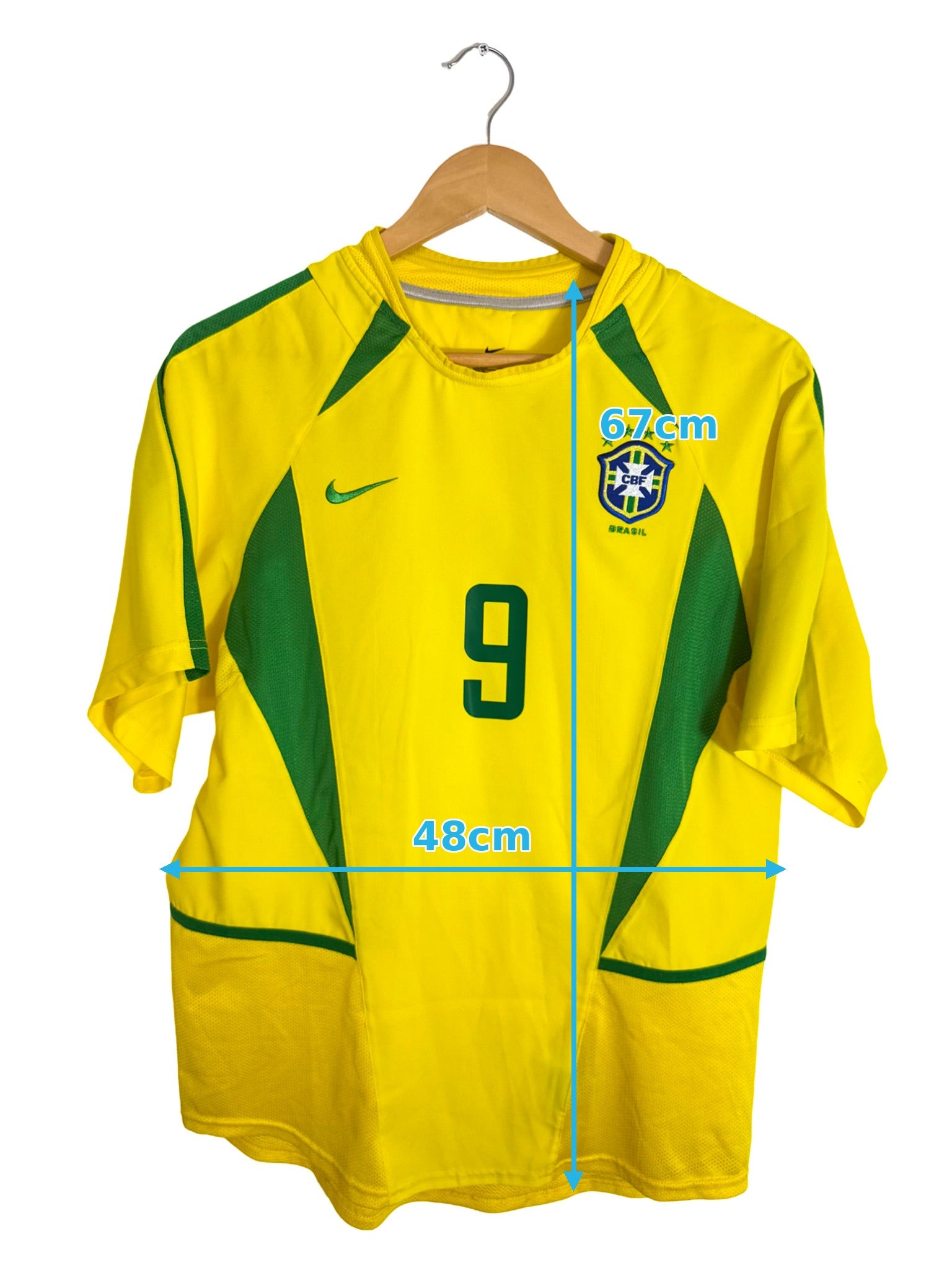 2002 - Maillot Bresil domicile [#9 RONALDO] - S
