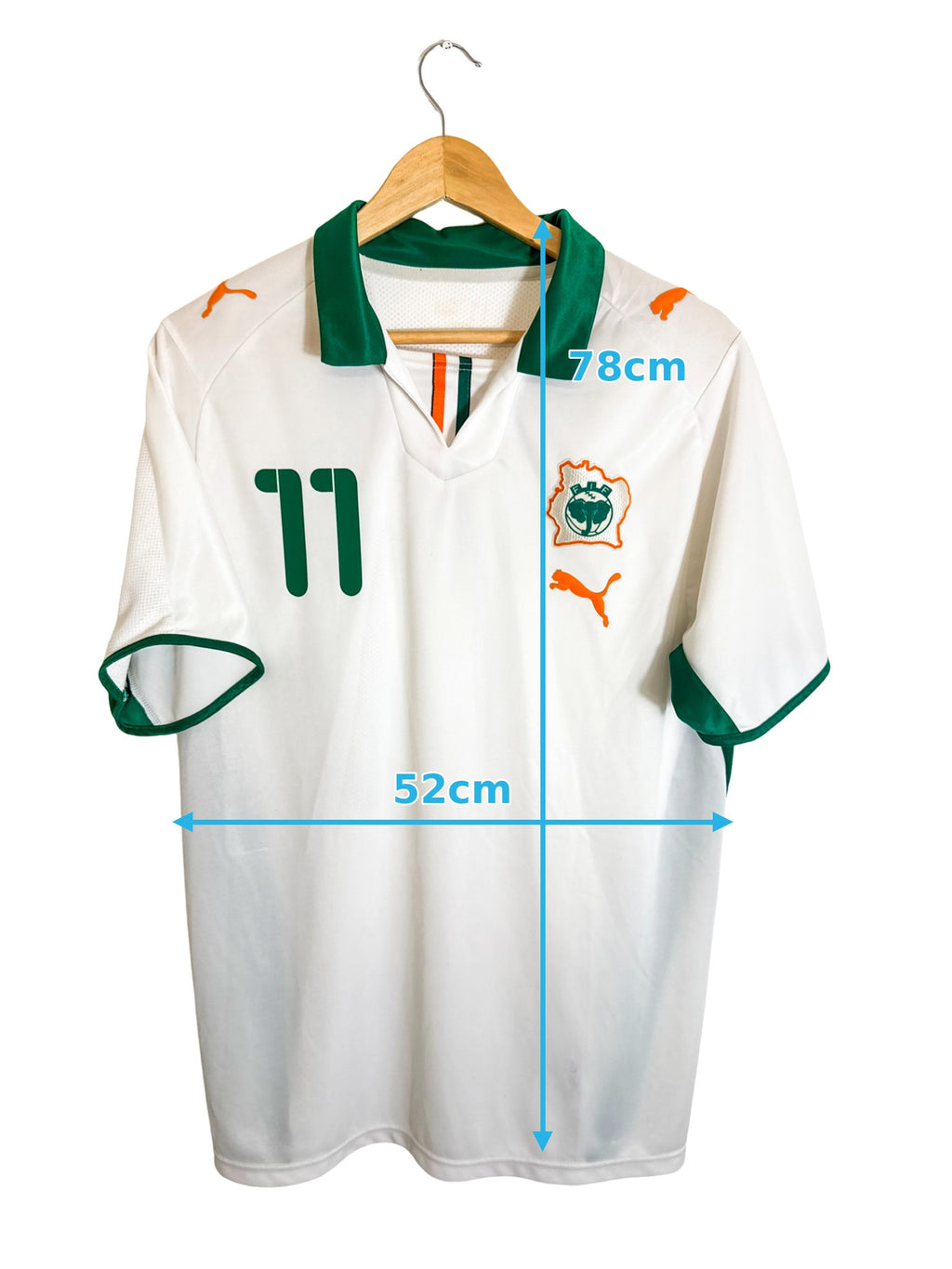 2008 - Maillot Cote d'Ivoire exterieur [#11 DROGBA] - L