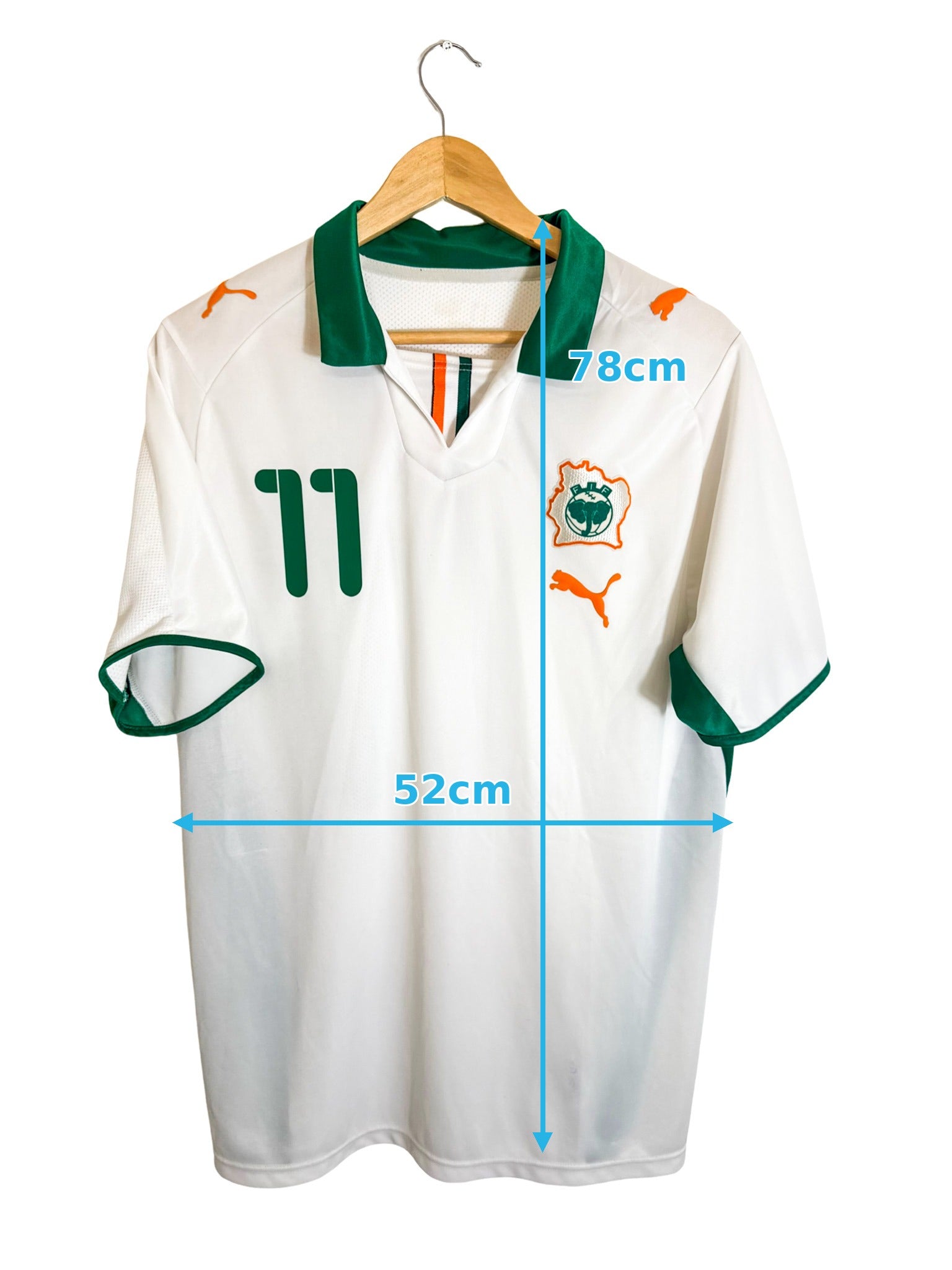 2008 - Maillot Cote d'Ivoire exterieur [#11 DROGBA] - L
