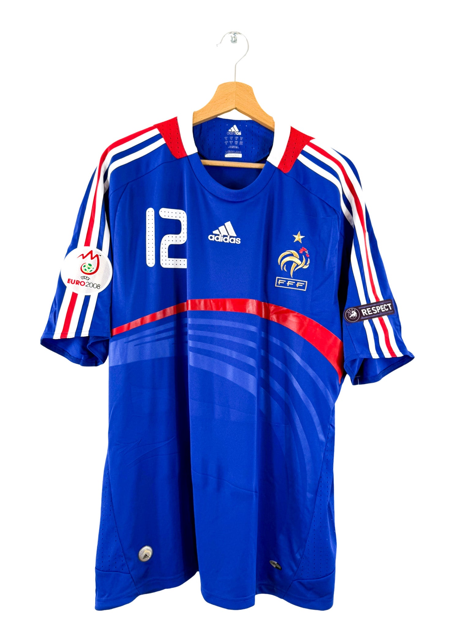 2008 - Camiseta local de Francia [#12 Henry] Adidas *Nueva* - Talla XL