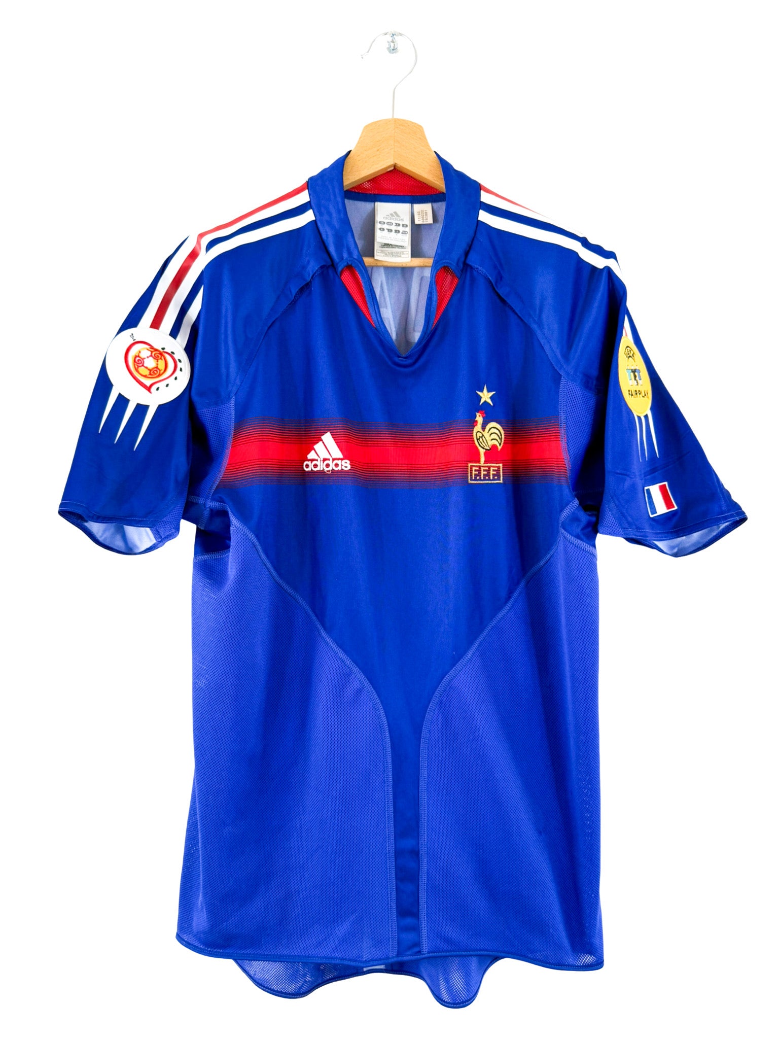 2004 - Camiseta local de la selección francesa [#10 Zidane] Adidas - Talla M