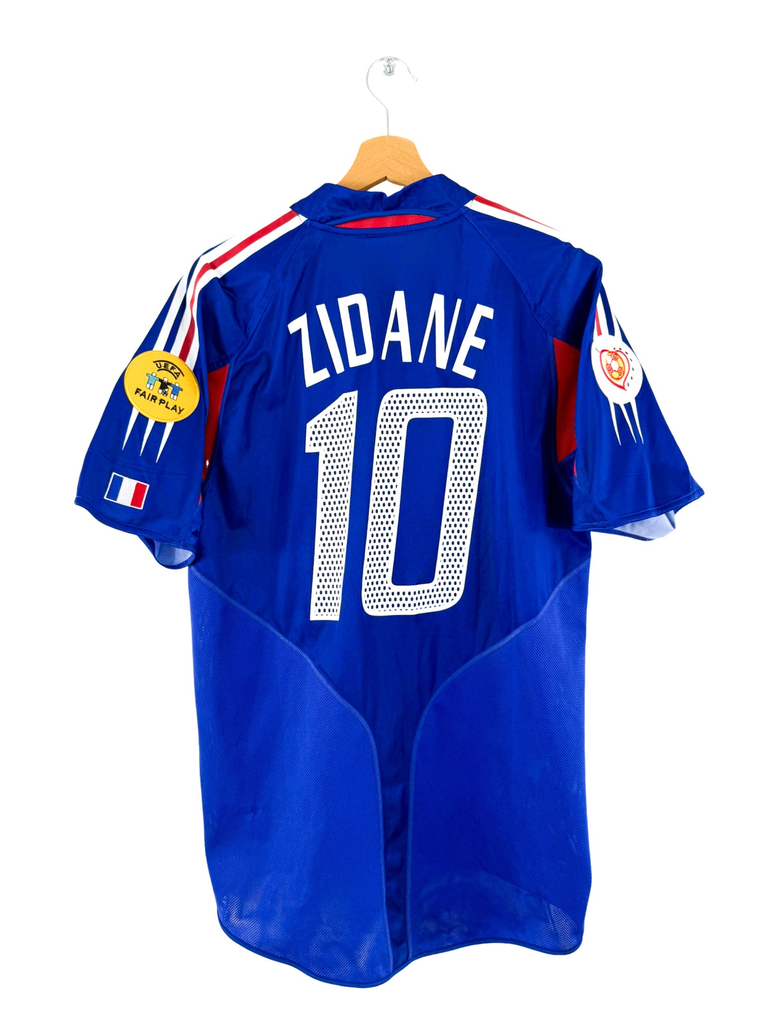 2004 - Camiseta local de la selección francesa [#10 Zidane] Adidas - Talla XL