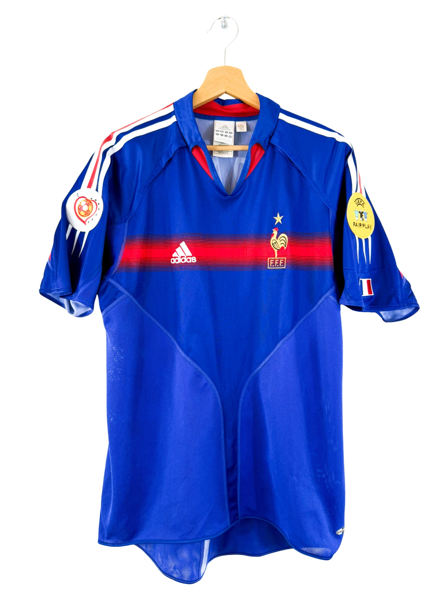 2004 - Camiseta local de la selección francesa [#21 Giuly] Adidas - Talla L