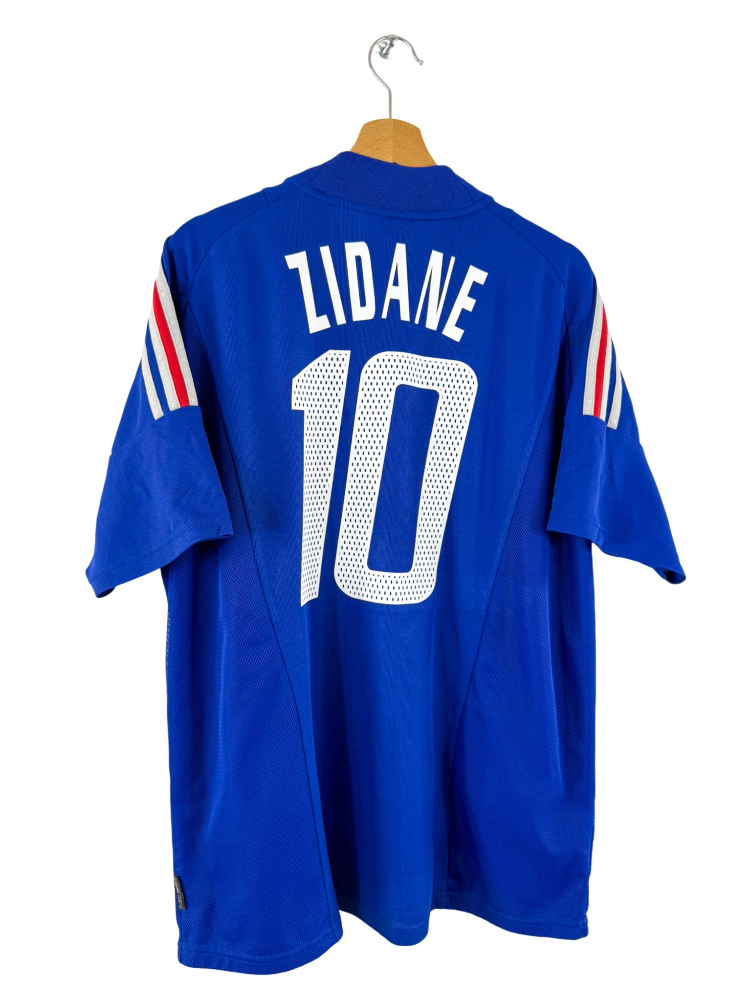 2002 - Camiseta local de la selección francesa [#10 Zidane] Adidas - Talla XL