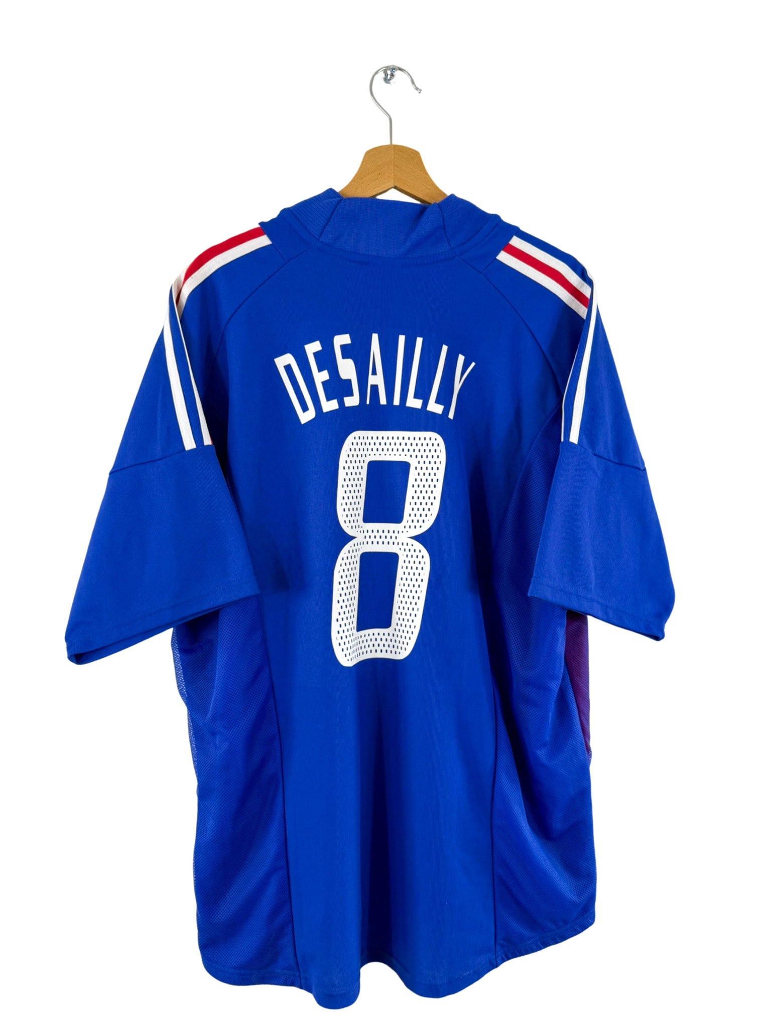 2002 - Camiseta local de Francia [#8 Desailly] Adidas - Talla XL