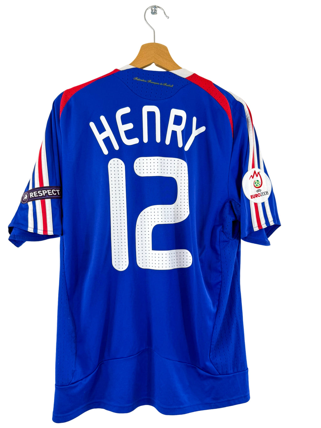 2008 - France National Team Home Jersey [#12 Henry] - XL