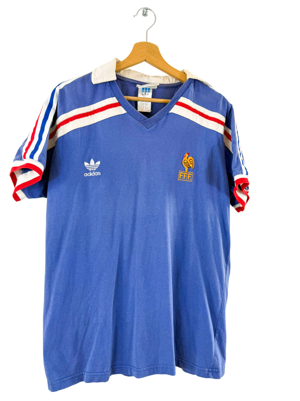 1986 - Camiseta local de la selección nacional de Francia *Reedición de 1998* - XL