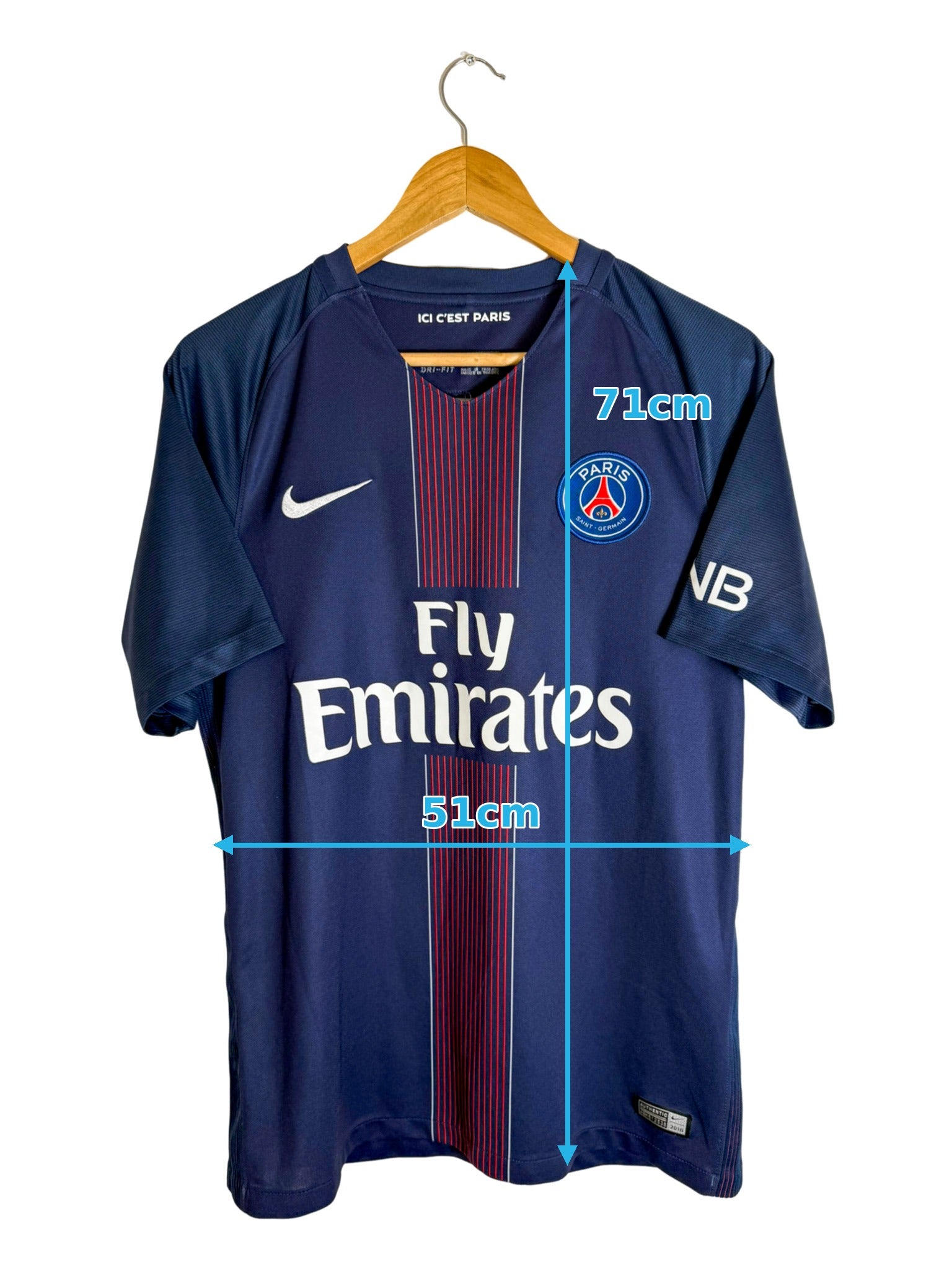 2016/2017 - Paris Saint Germain home jersey [#5 MARQUINHOS] - M