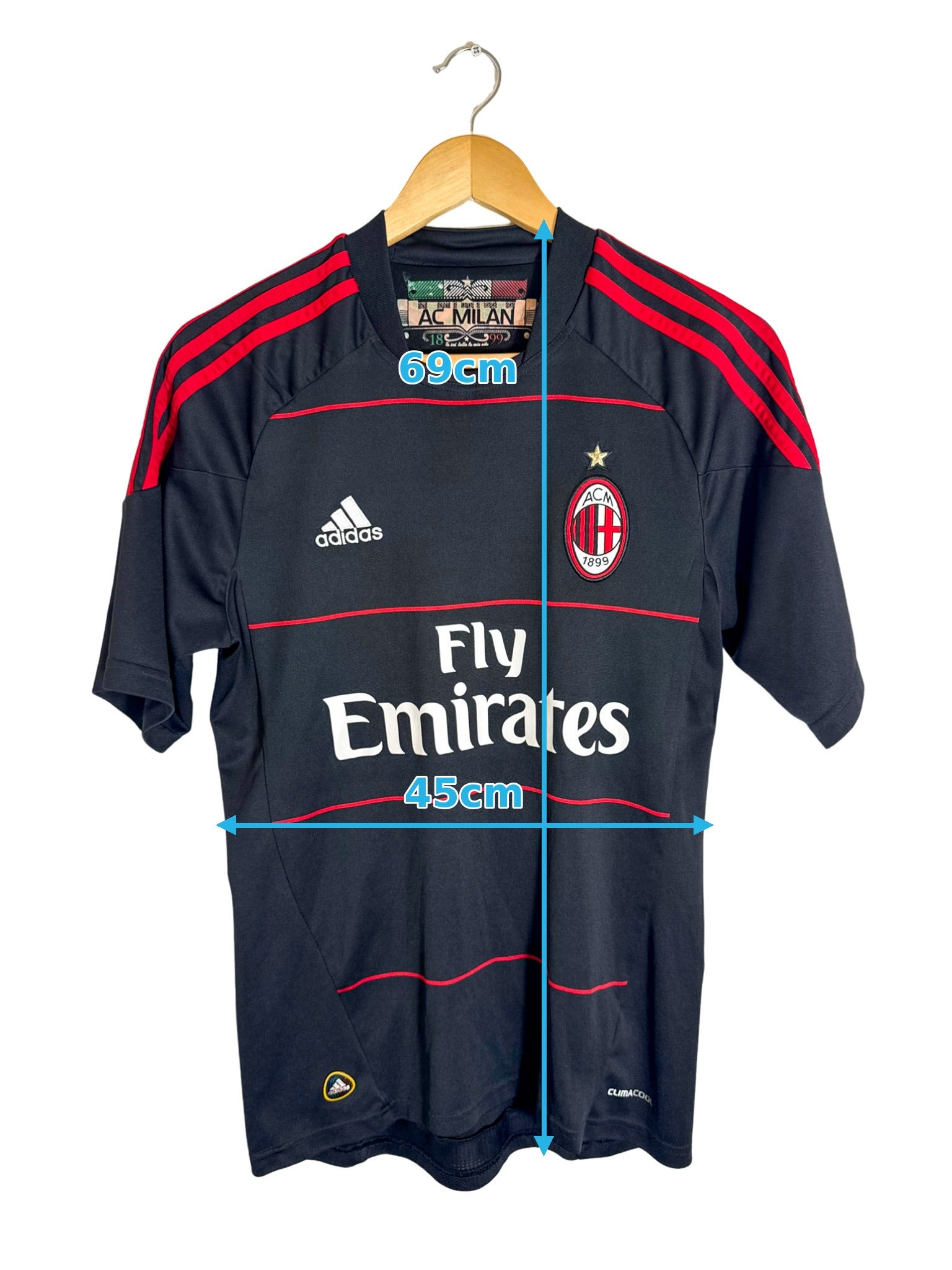 2010/2011 - Maillot AC Milan third [#80 RONALDINHO] - S