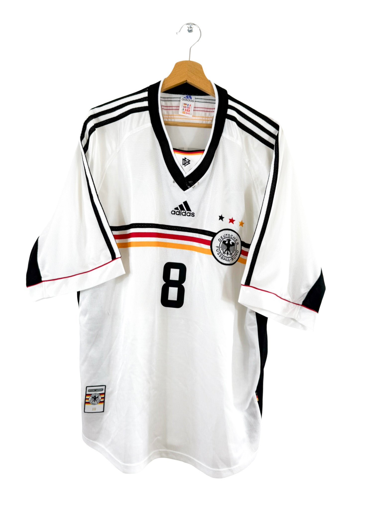 1998 - Germany Home Shirt [#8 Matthäus] - XL – Vista football shop