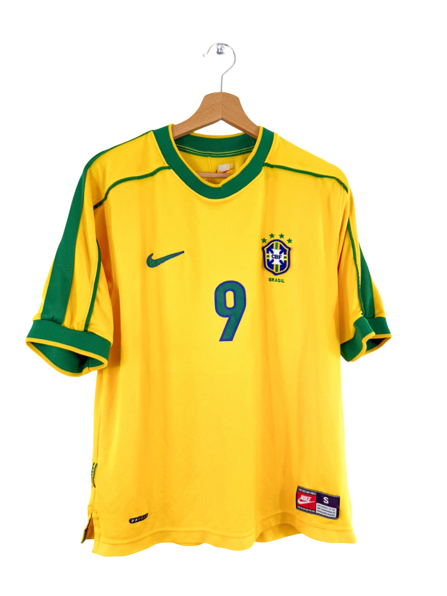 1998 - Maillot Brésil domicile [#9 Ronaldo] - S