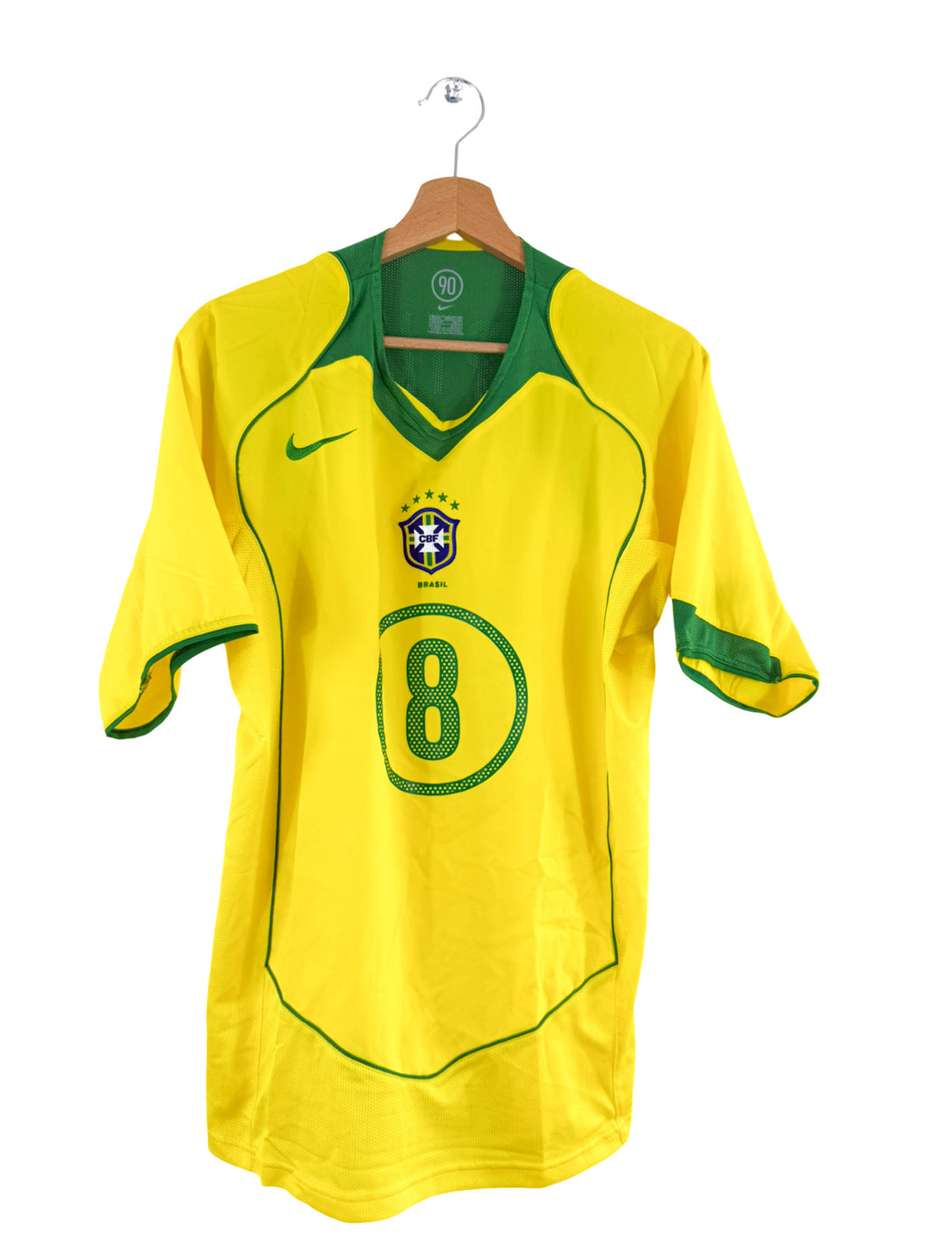 2004 - Camiseta local de Brasil [#8 Baptista] - M