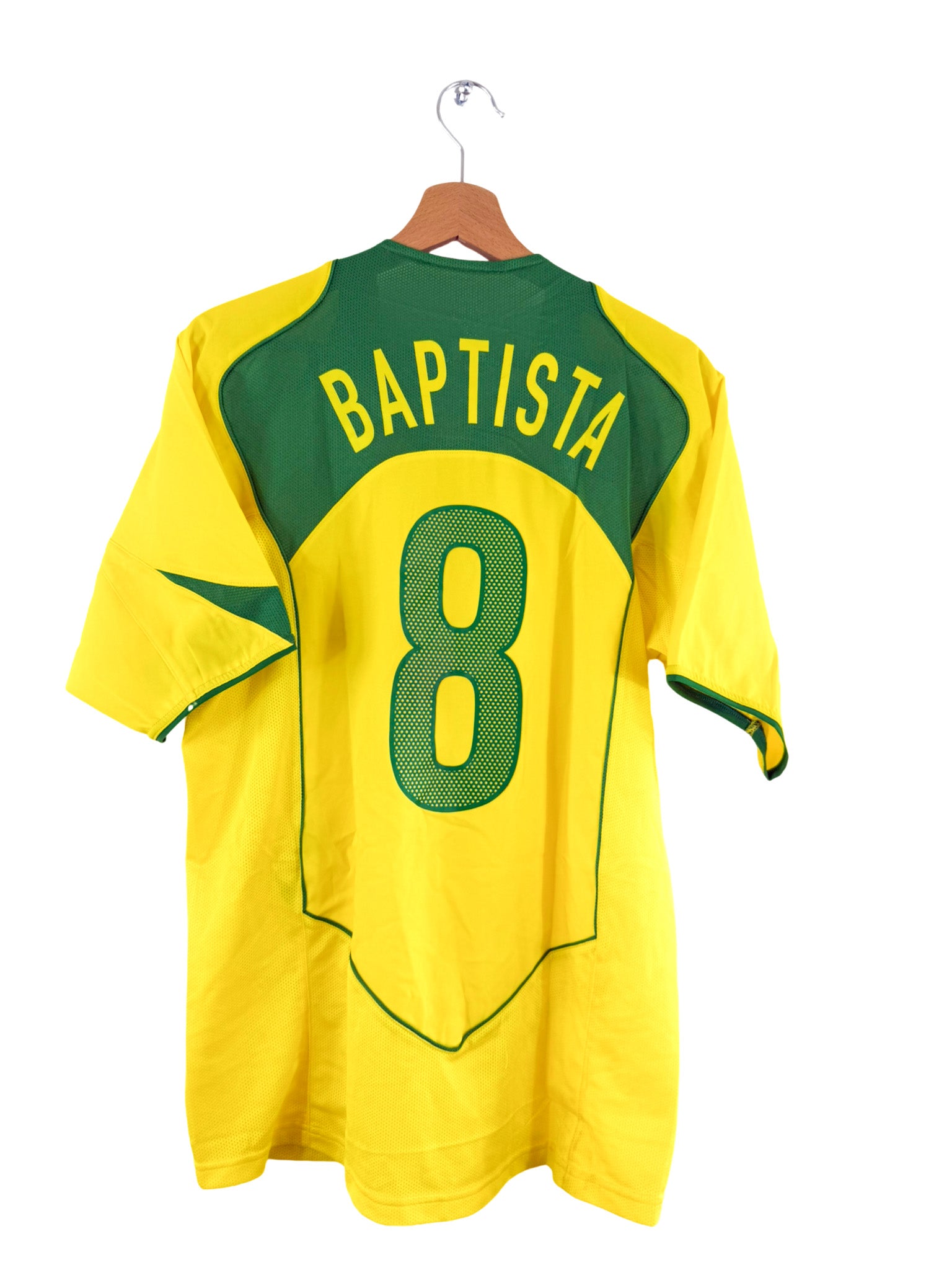 2004 - Camiseta local de Brasil [#8 Baptista] Nike - Talla M