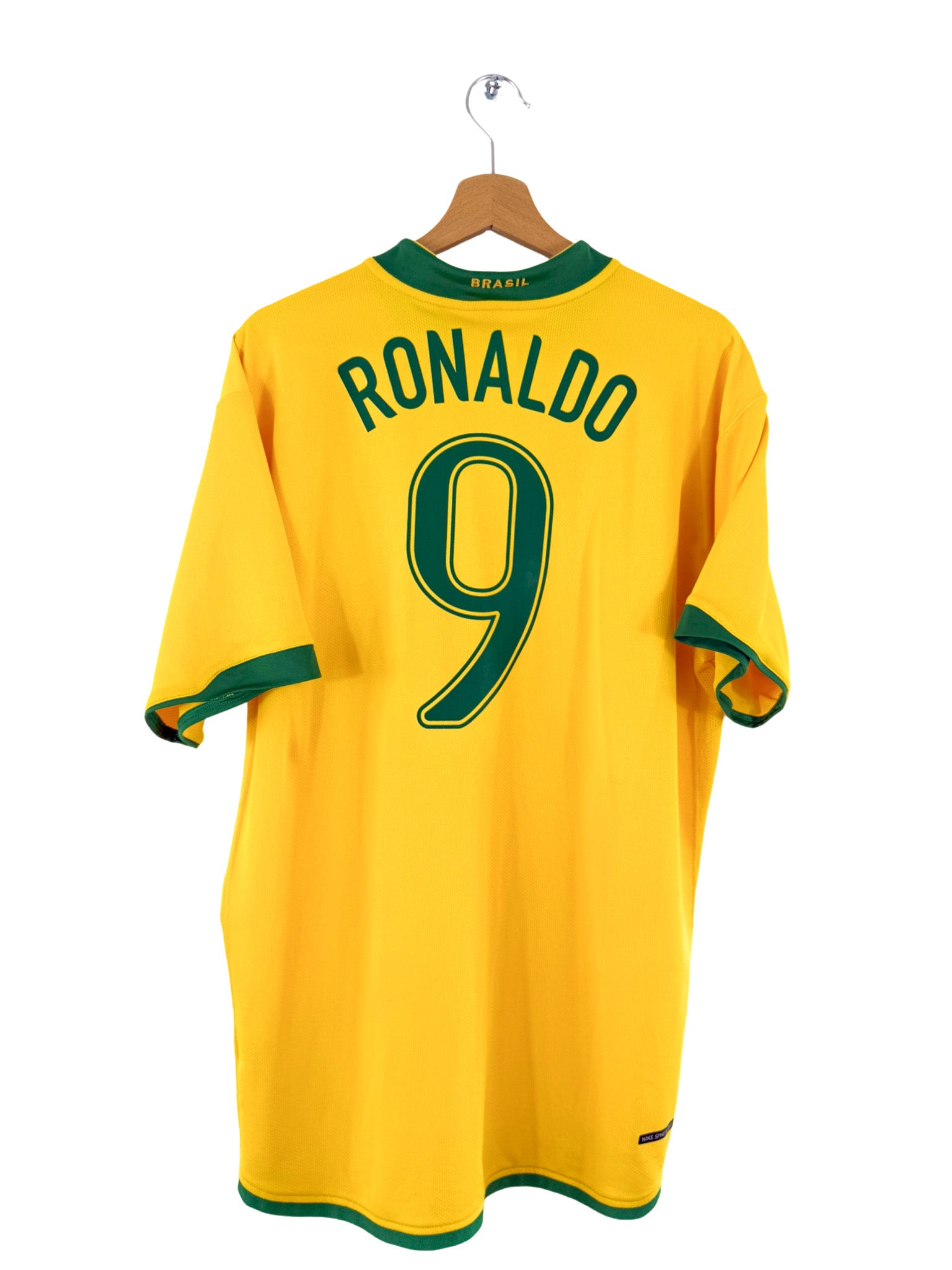 2006 - Camiseta local de Brasil [#9 Ronaldo] Nike - Talla XL