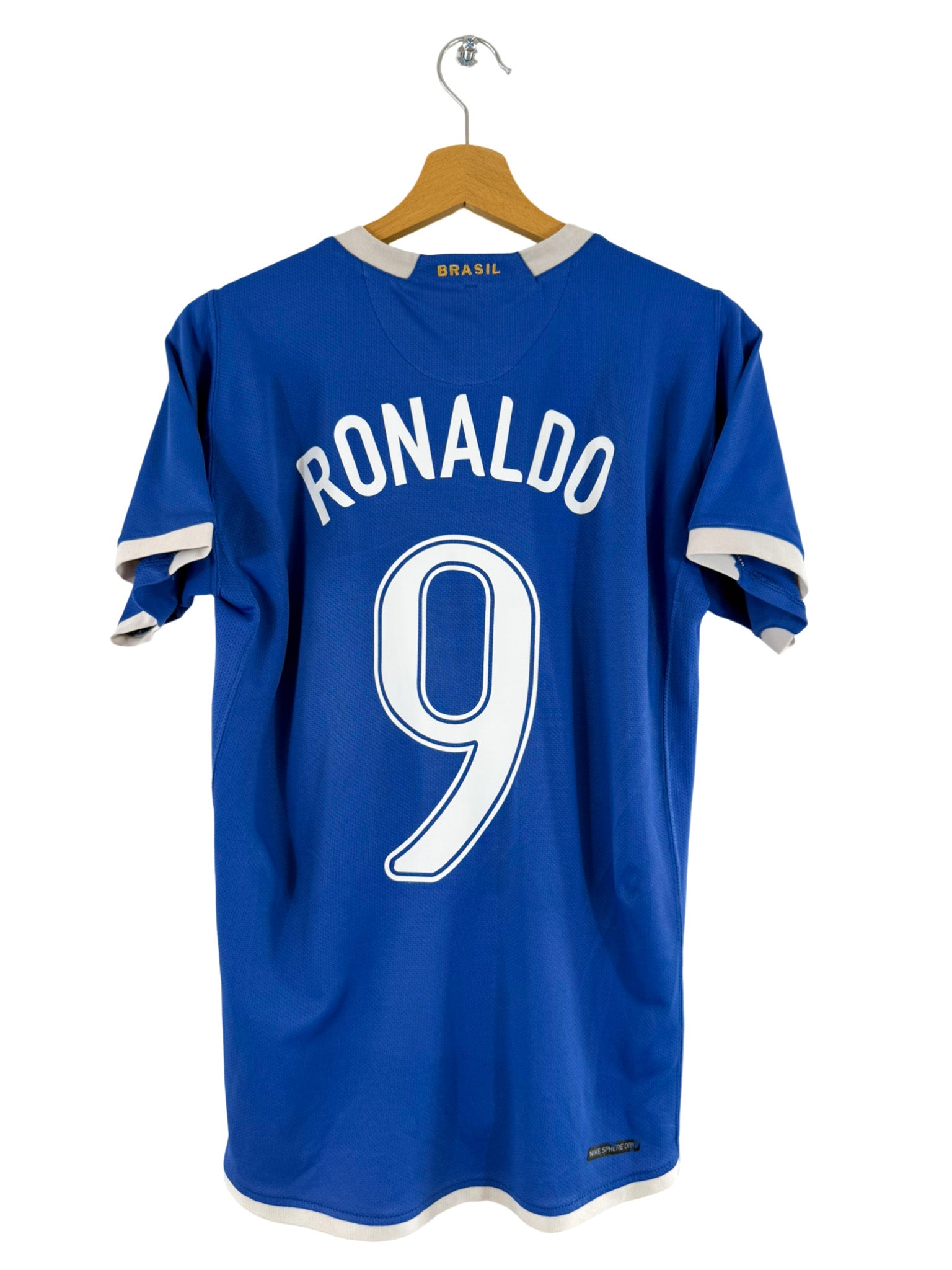 2006 - Camiseta de visitante de Brasil [#9 Ronaldo] Nike - Talla S