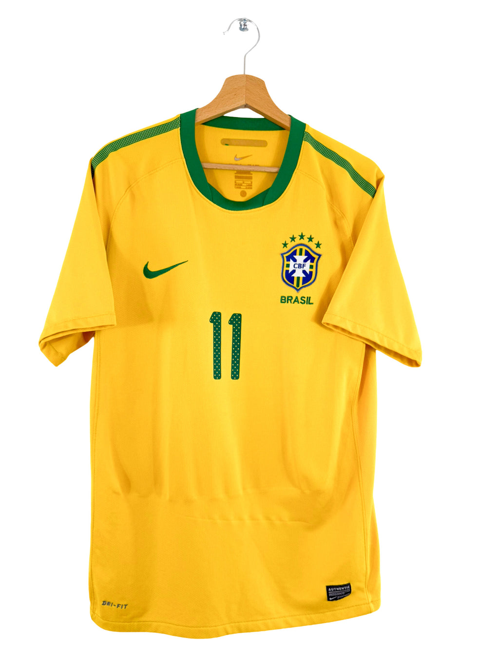 2010 - Brazil home jersey [#11 Robinho] - L