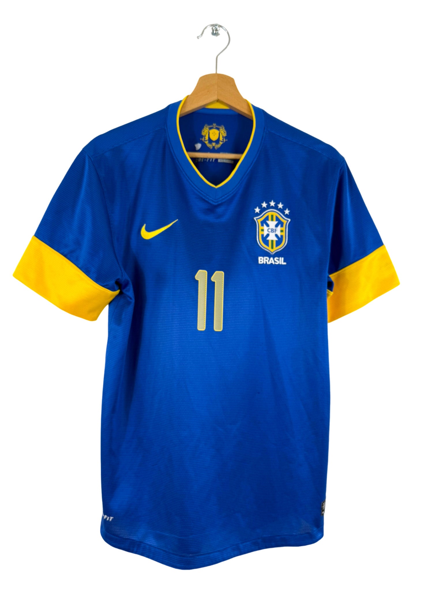 2012 - Camiseta de visitante de Brasil [#11 Neymar Jr] Nike - Talla M