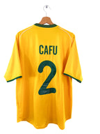 2000 - Camiseta local de Brasil [#2 Cafu] - M