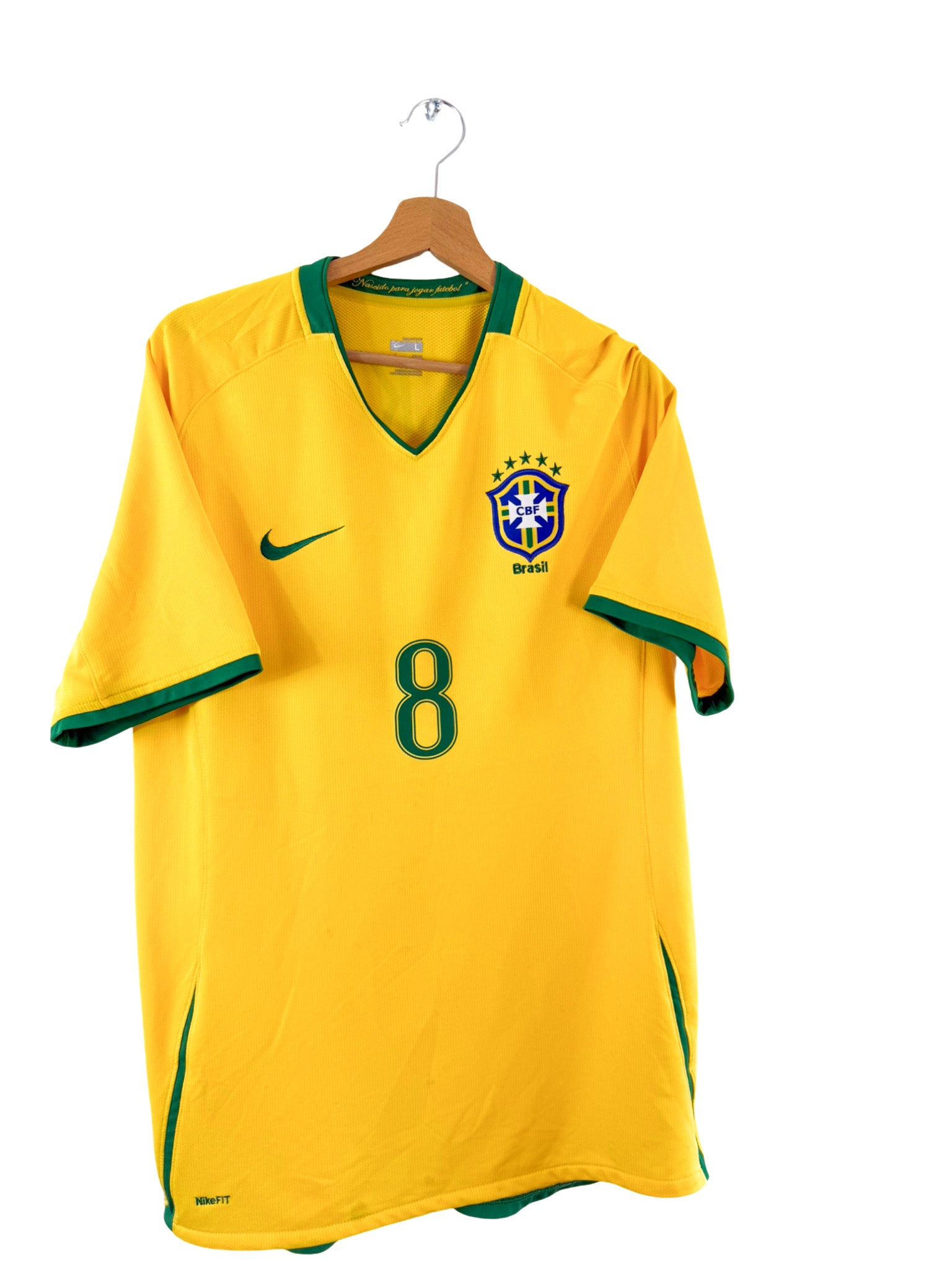 2008 - Camiseta local de Brasil [#8 Kaká] Nike - Talla L
